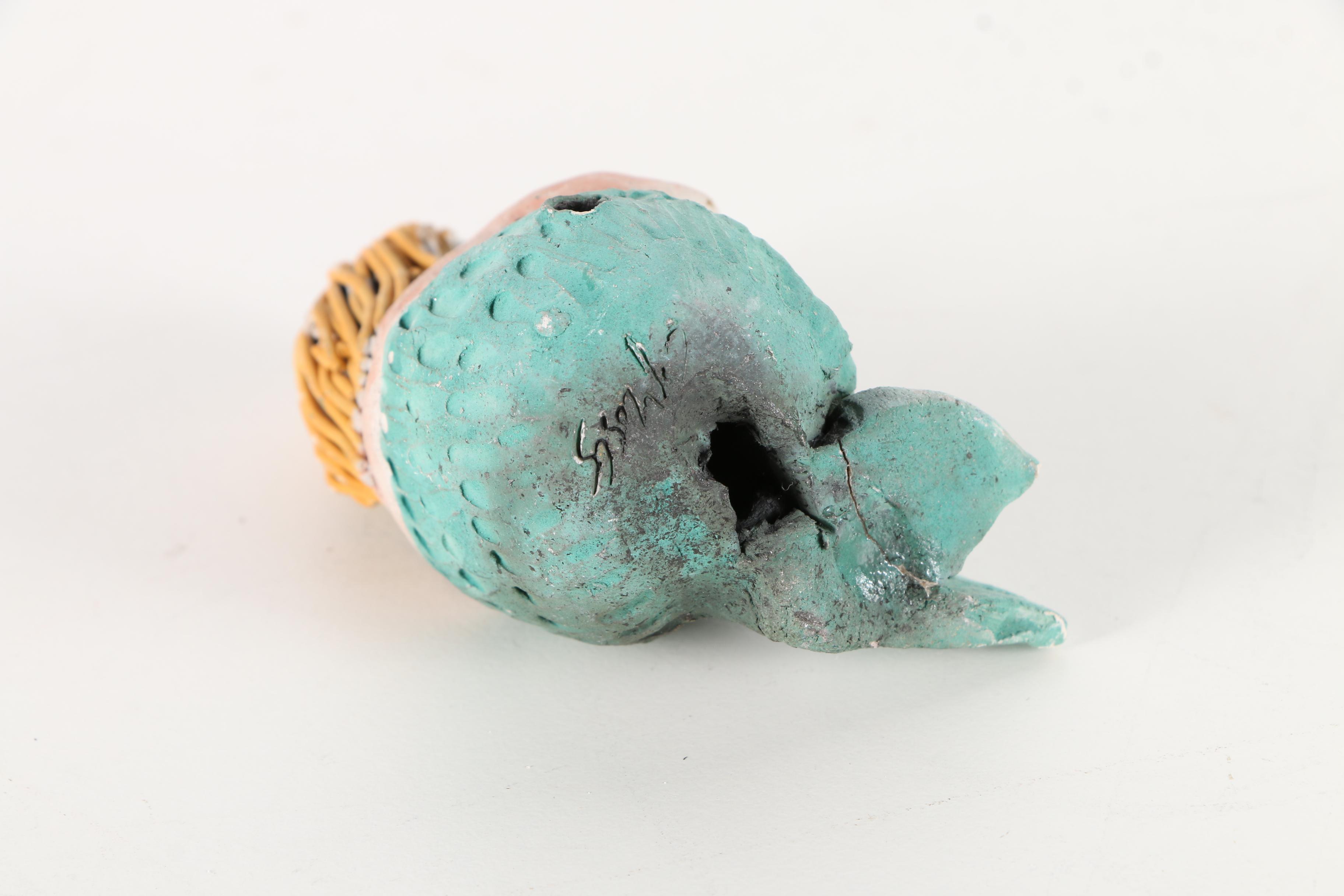 Chris Moses Pottery Figurines of a Mermaid and Walrus