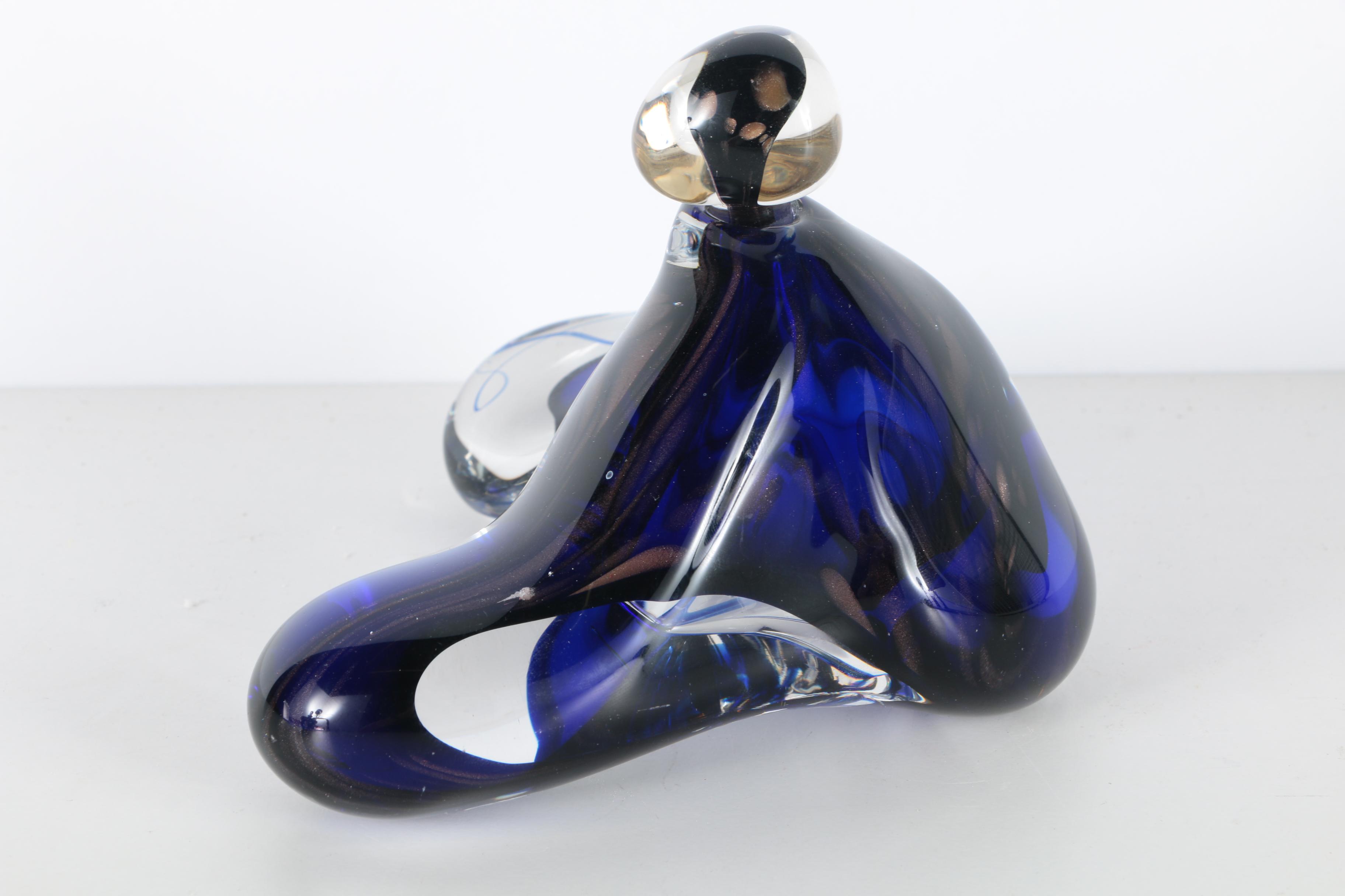 Collection of Signed David Goldhagen Art Glass Perfume Bottles