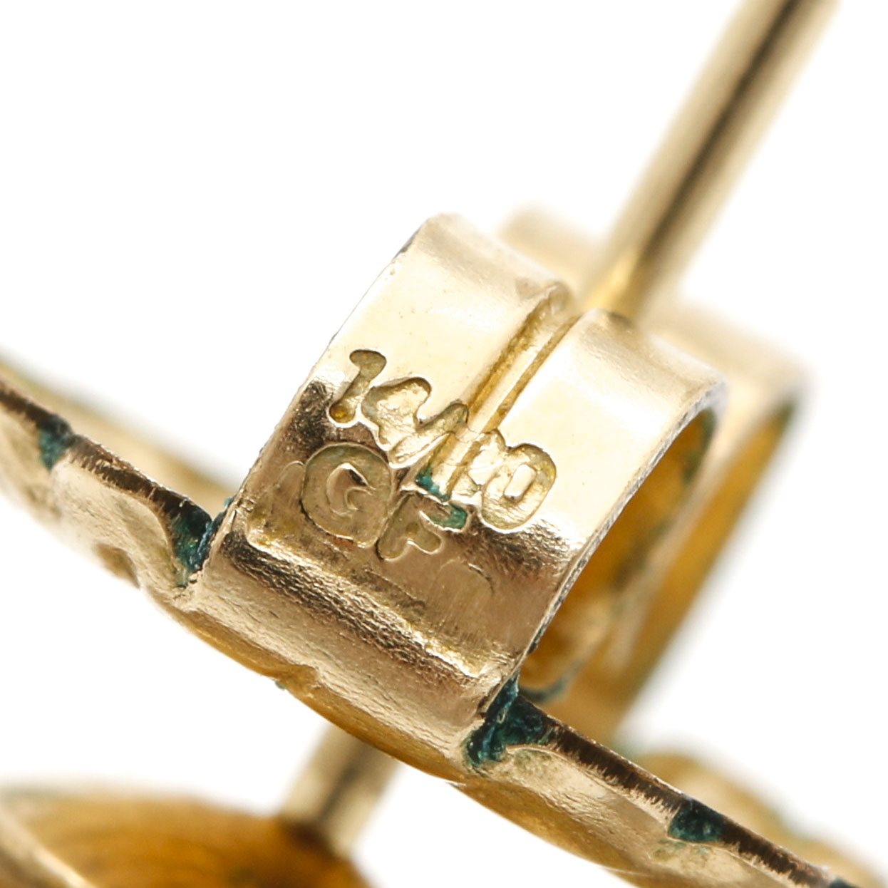 Cultured Pearl Stud Earrings with Aventurine Jackets