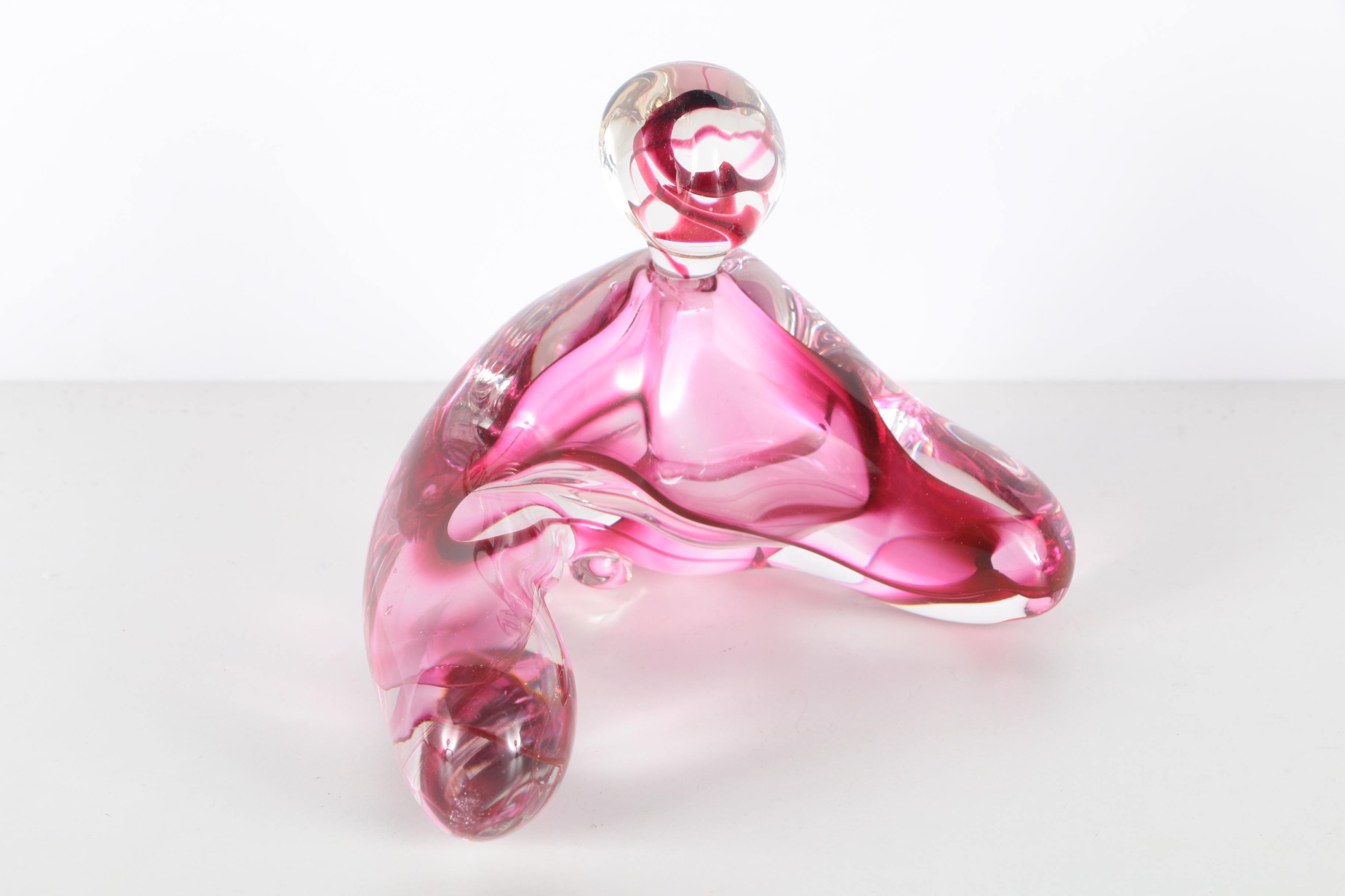 Collection of Signed David Goldhagen Art Glass Perfume Bottles