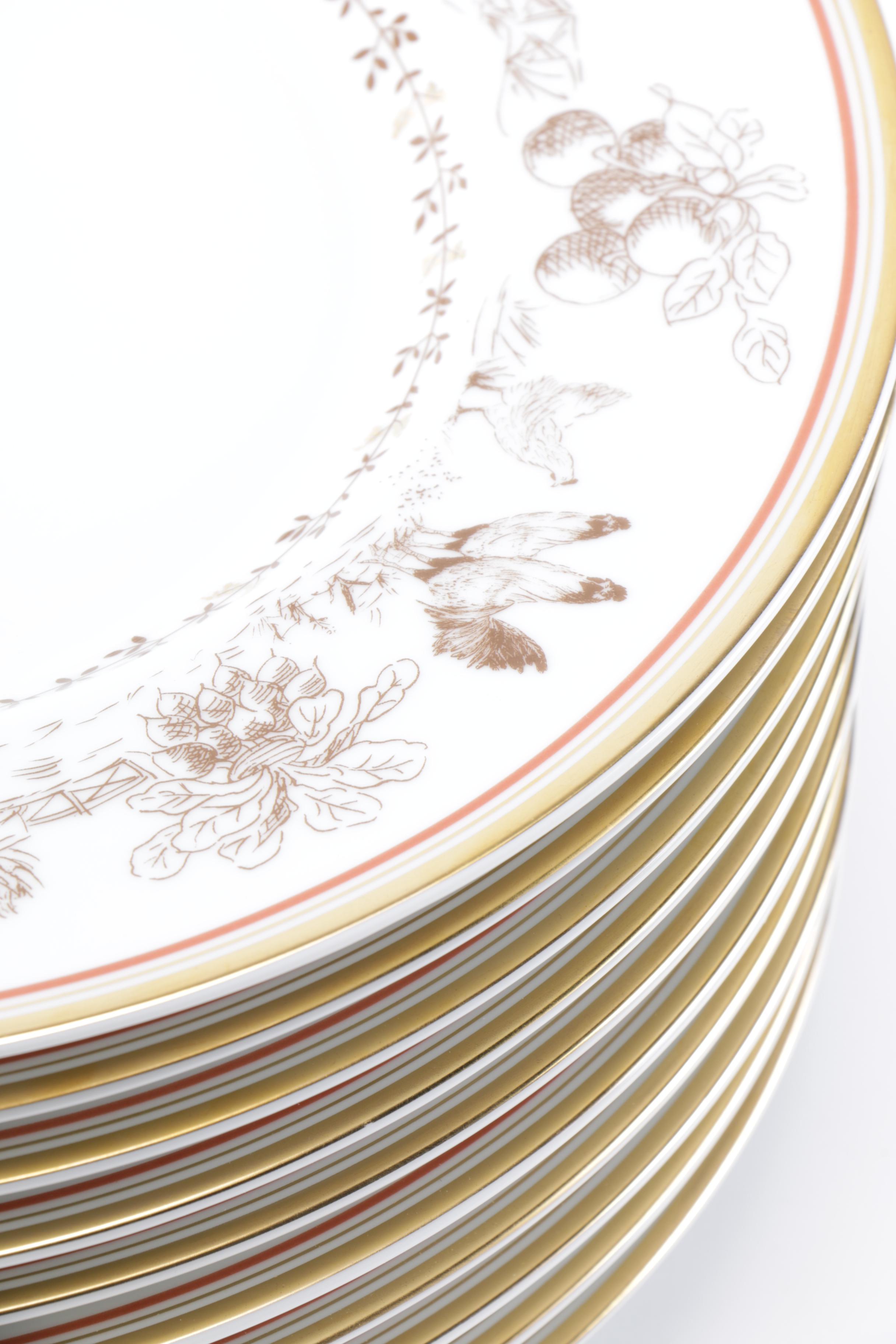Bernardaud Porcelain "Blackberry Farm" Plates
