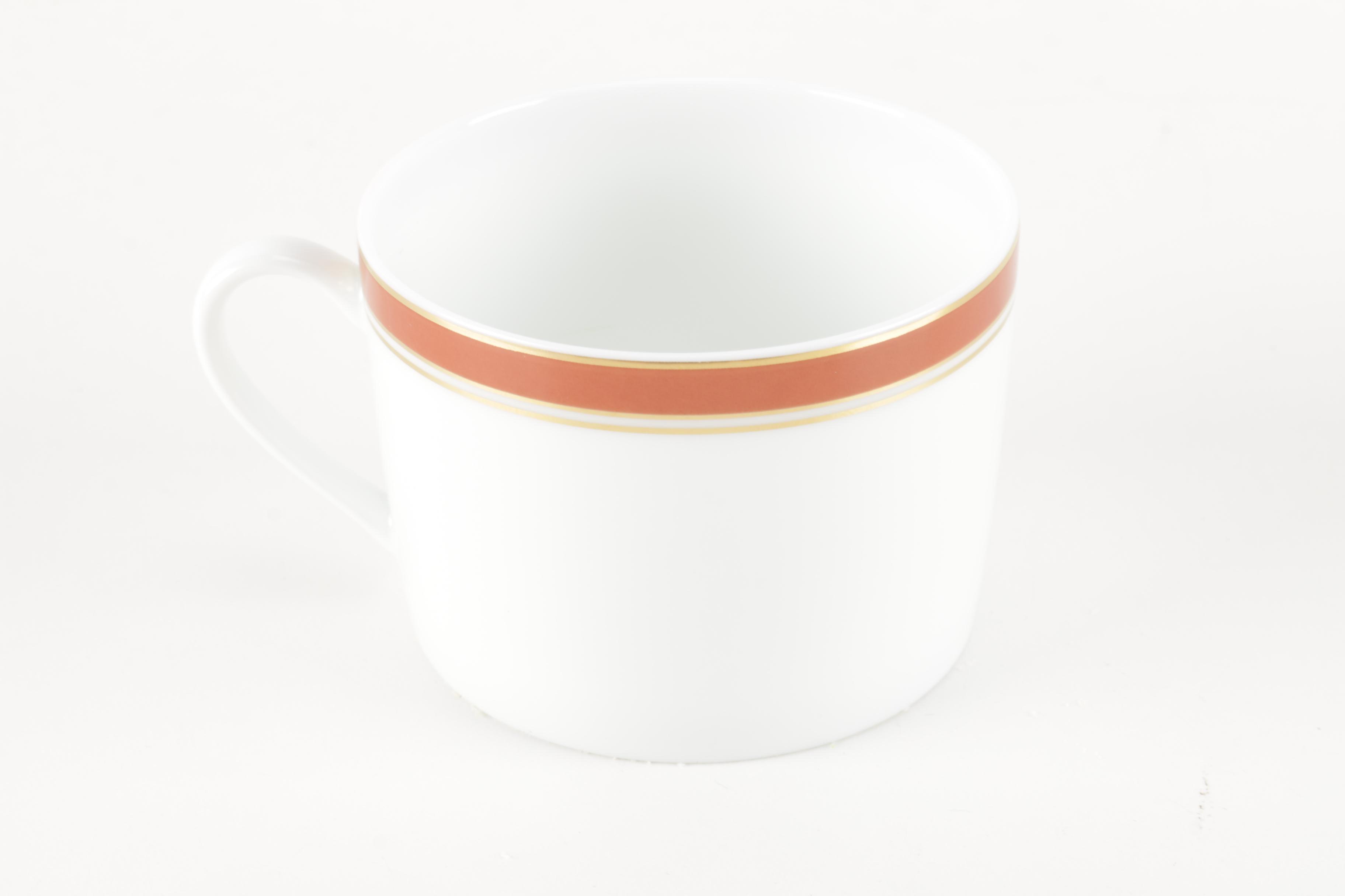 Set of Bernardaud "Blackberry Farm" Cups and Saucers