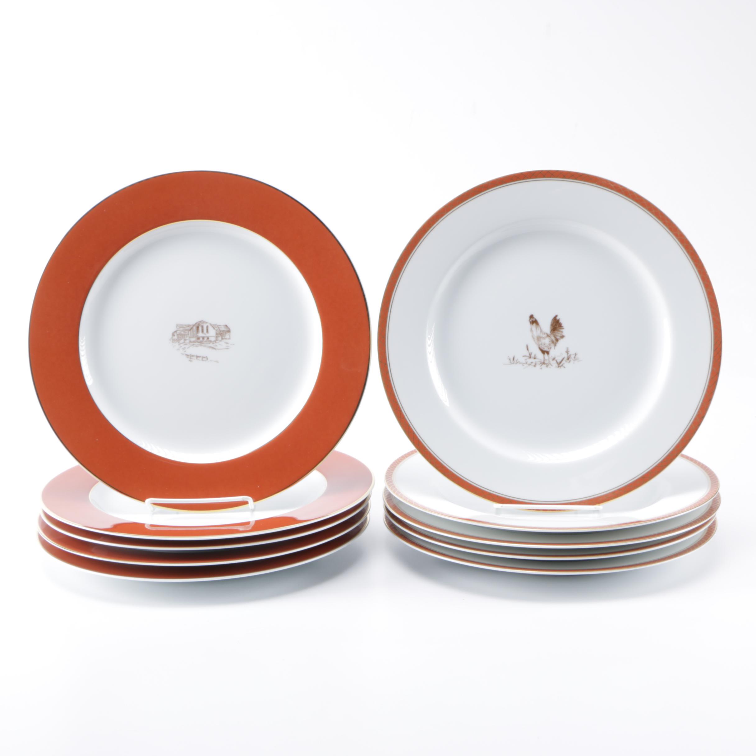 Bernadaud Porcelain "Blackberry Farm" Plates