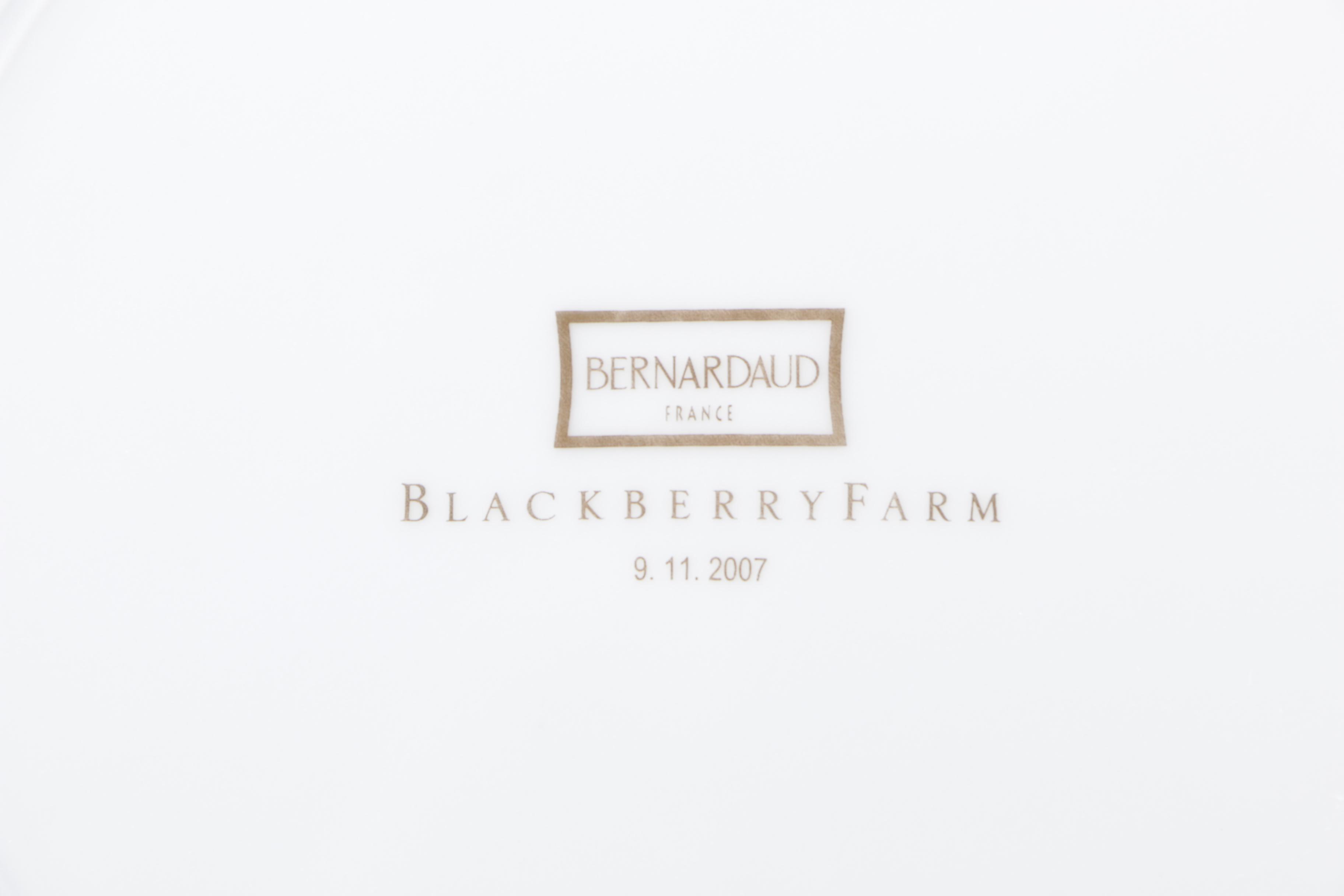 Bernadaud Porcelain "Blackberry Farm" Plates