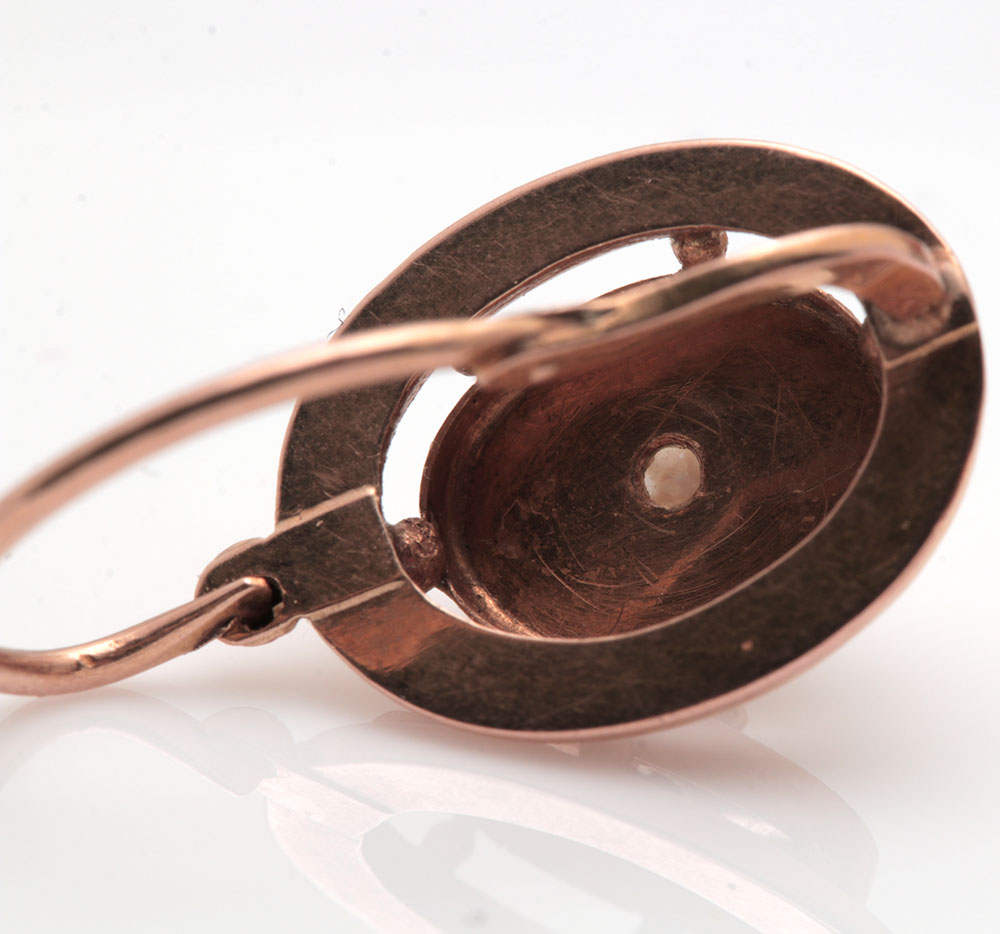 18K Yellow Gold Cultured Pearl Earrings