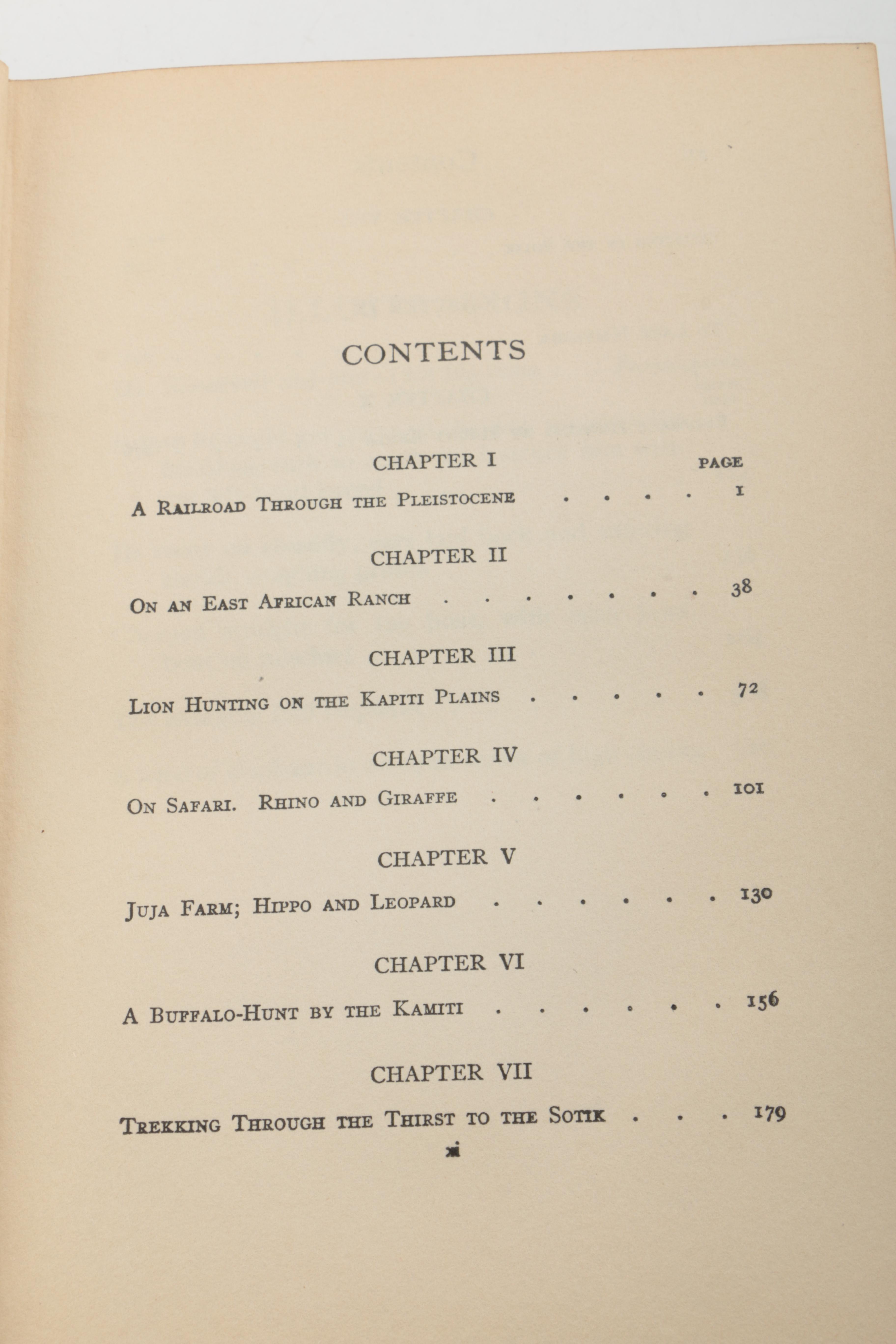 1922 "African Game Trails" Volume I by Theodore Roosevelt