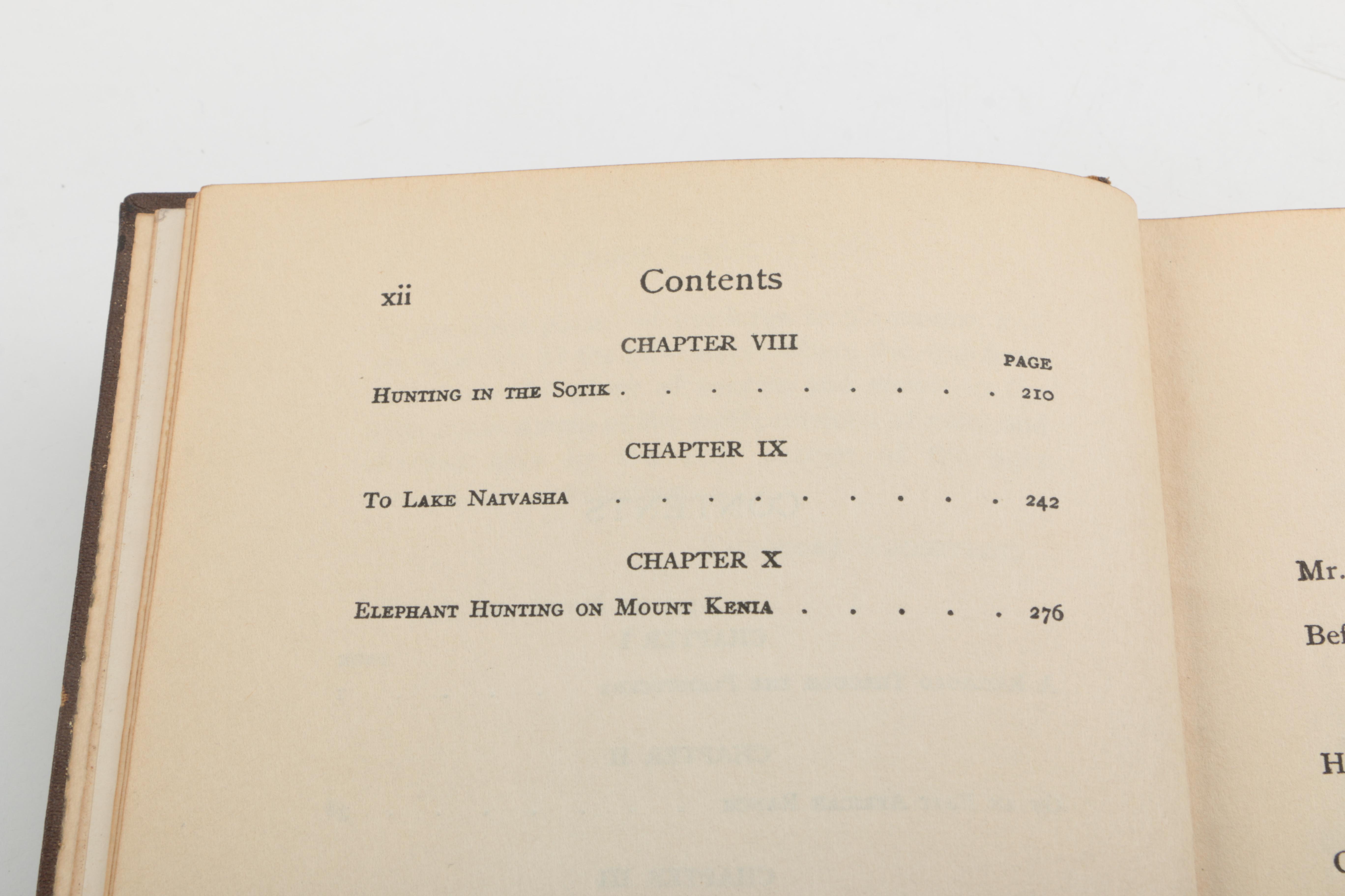 1922 "African Game Trails" Volume I by Theodore Roosevelt