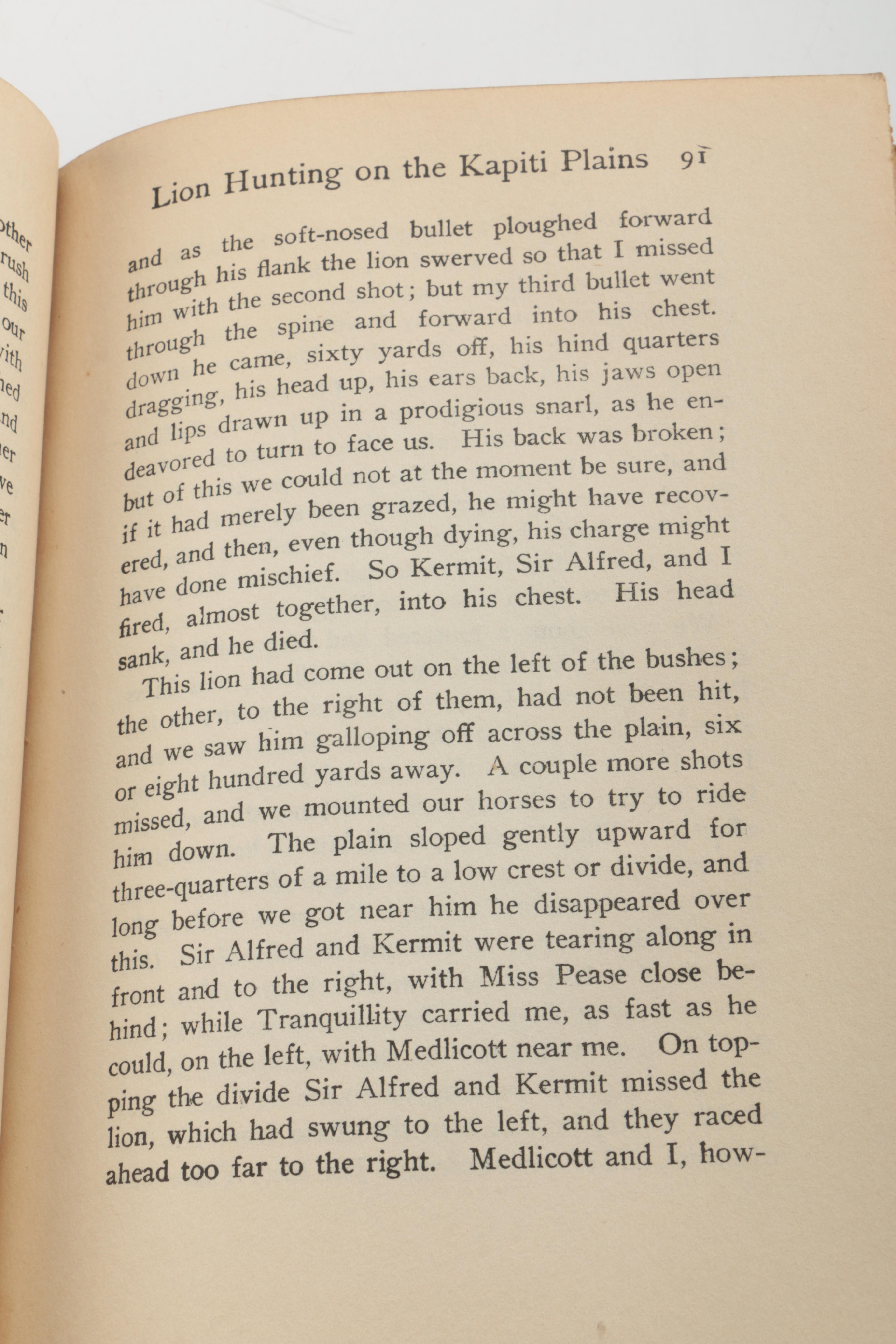 1922 "African Game Trails" Volume I by Theodore Roosevelt