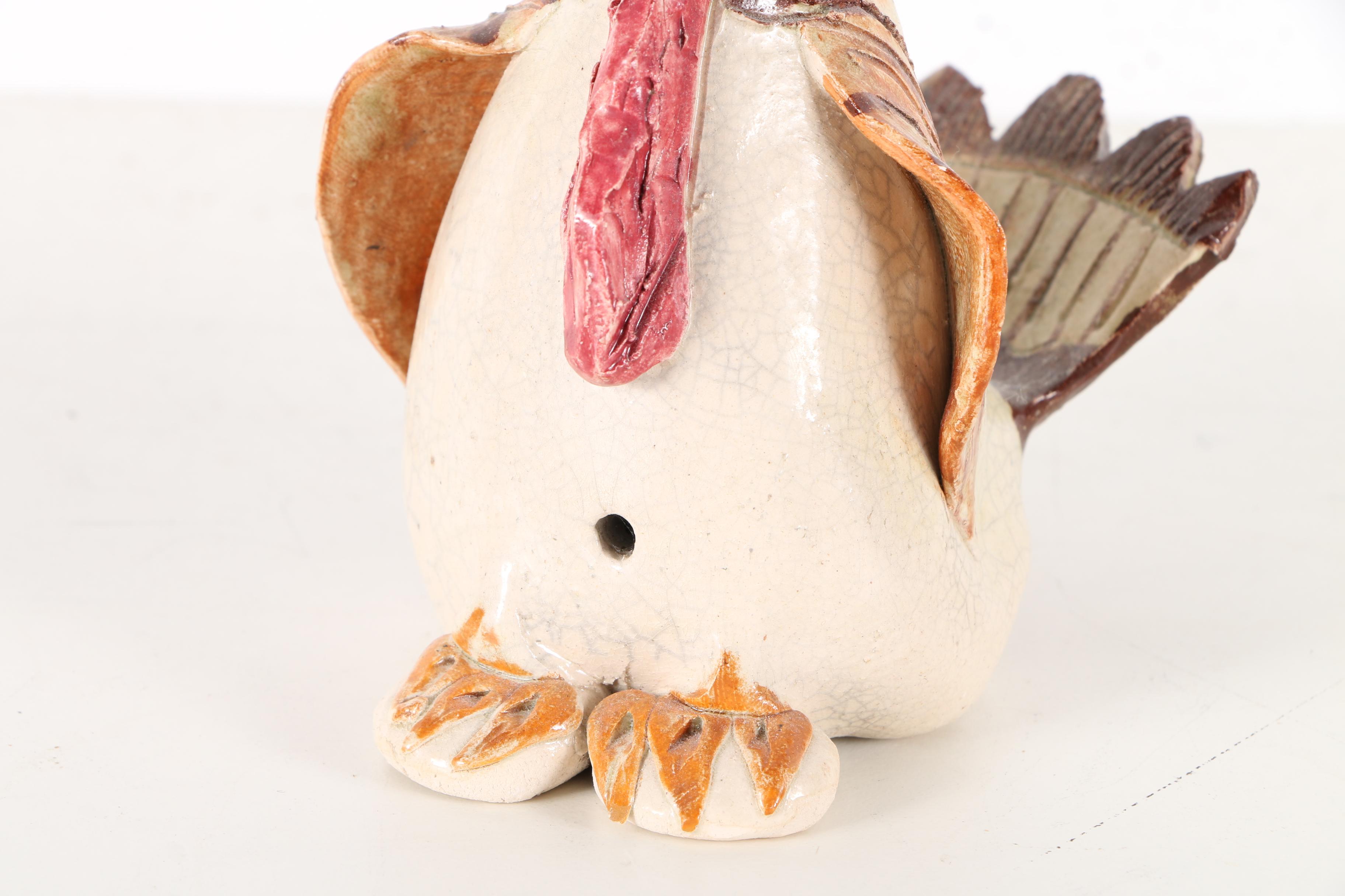 Chris Moses "Turkey and Peacock" Figurines