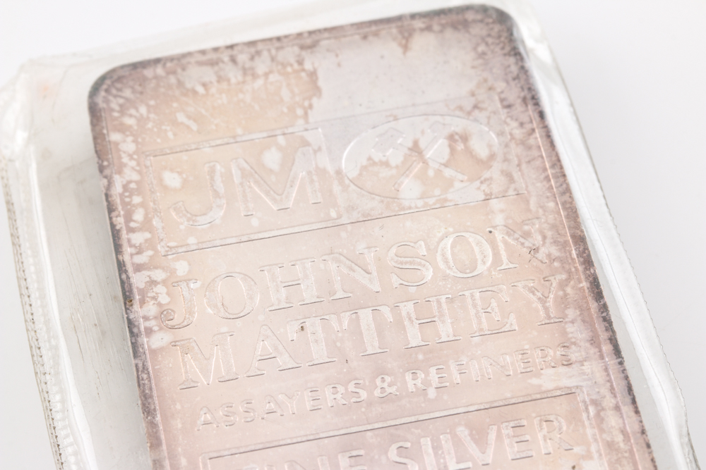 Ten Troy Ounce Johnson Matthey Silver Bar
