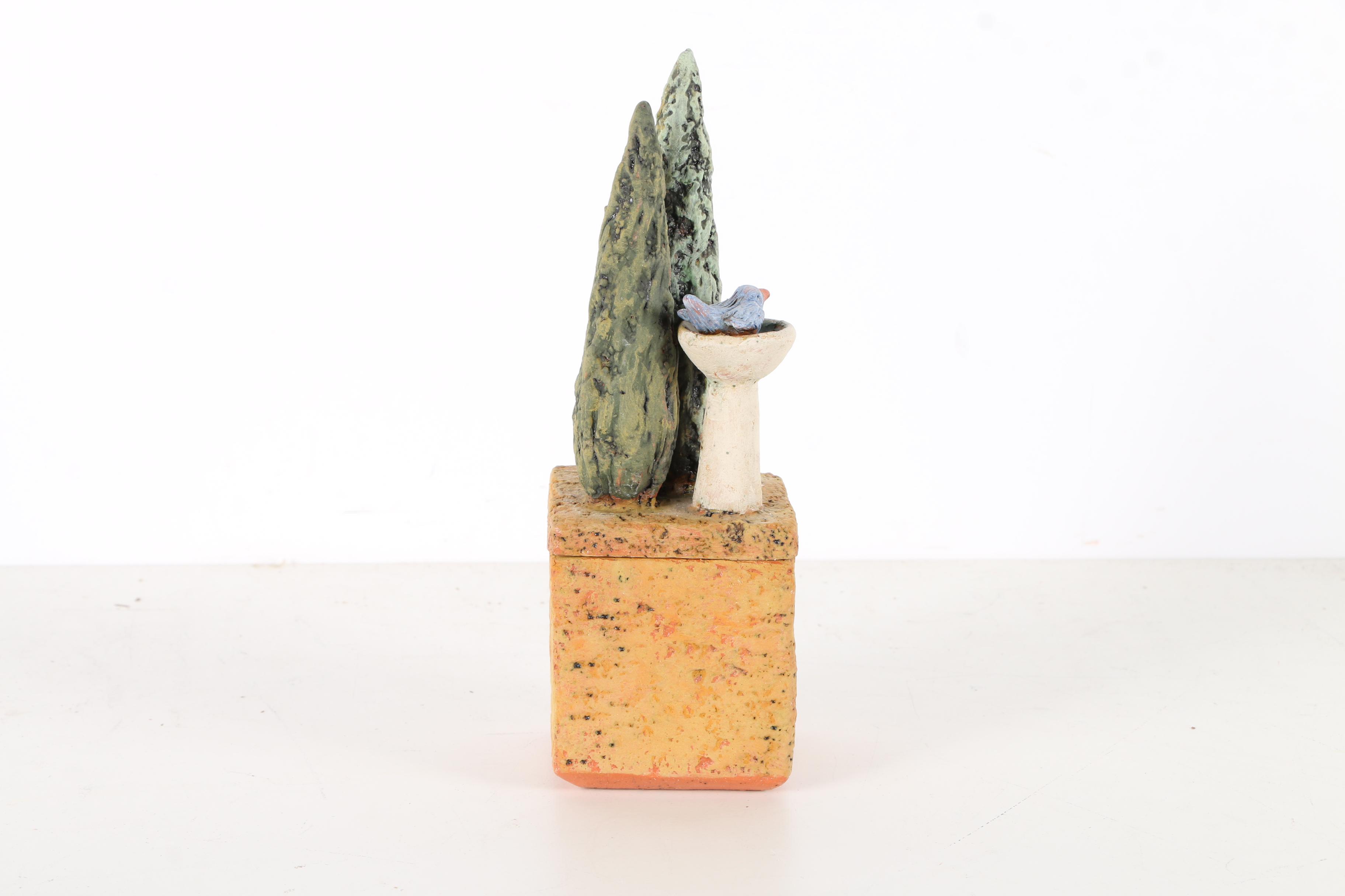 Assortment of Ceramic Sculptures Including Norsk Husflid Engros