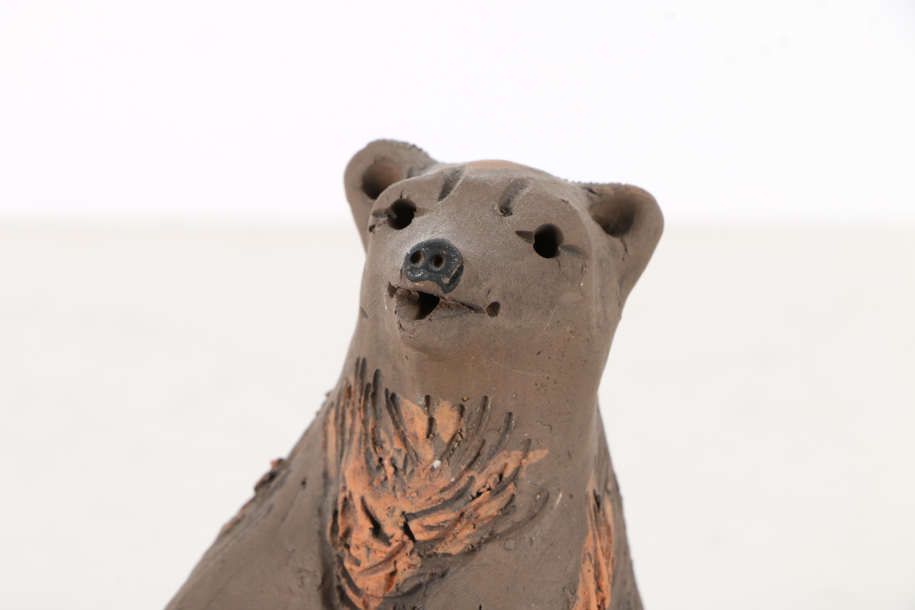 Assortment of Ceramic Sculptures Including Norsk Husflid Engros