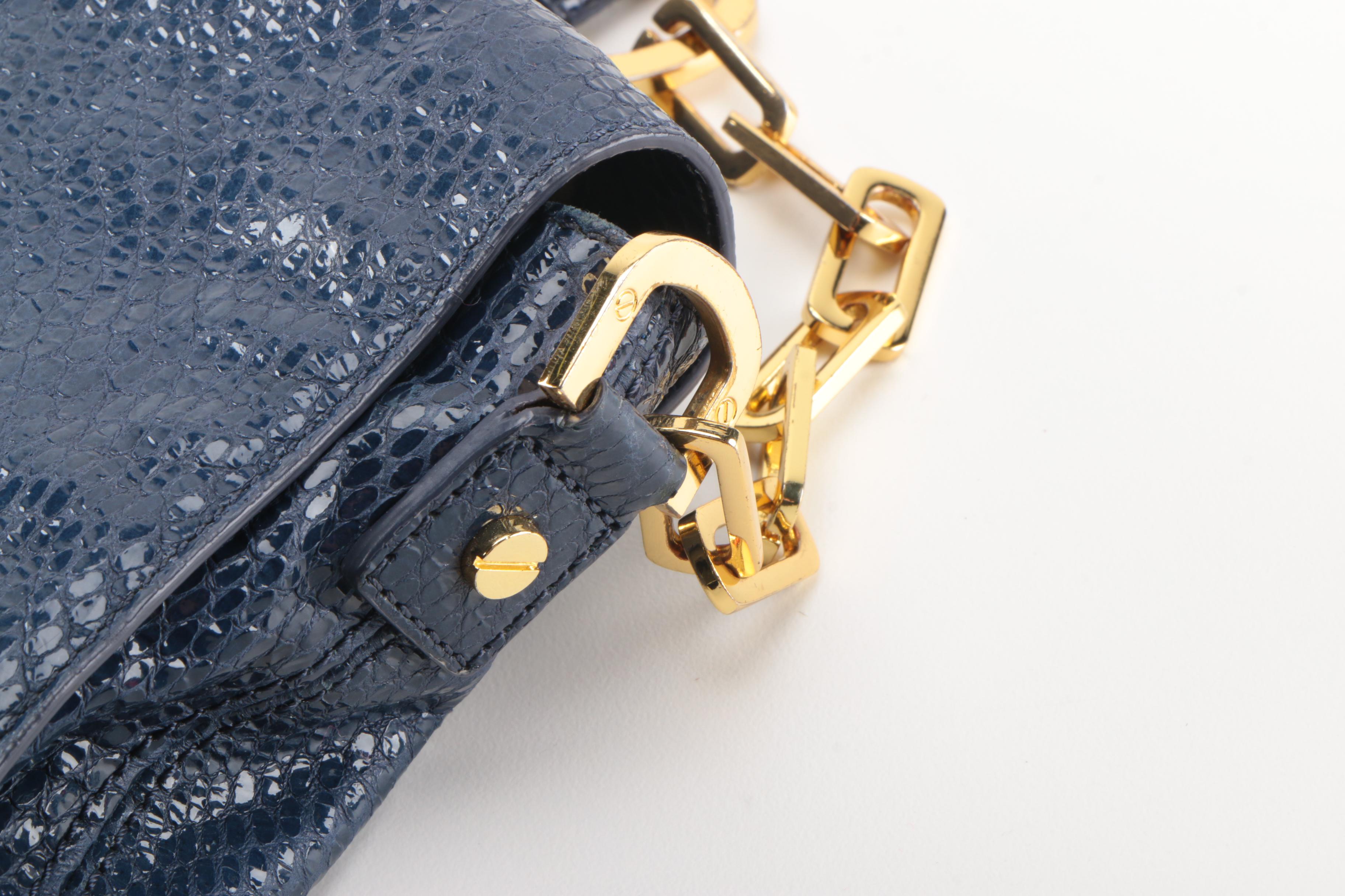 Tory Burch Snakeskin Print Hobo Bag