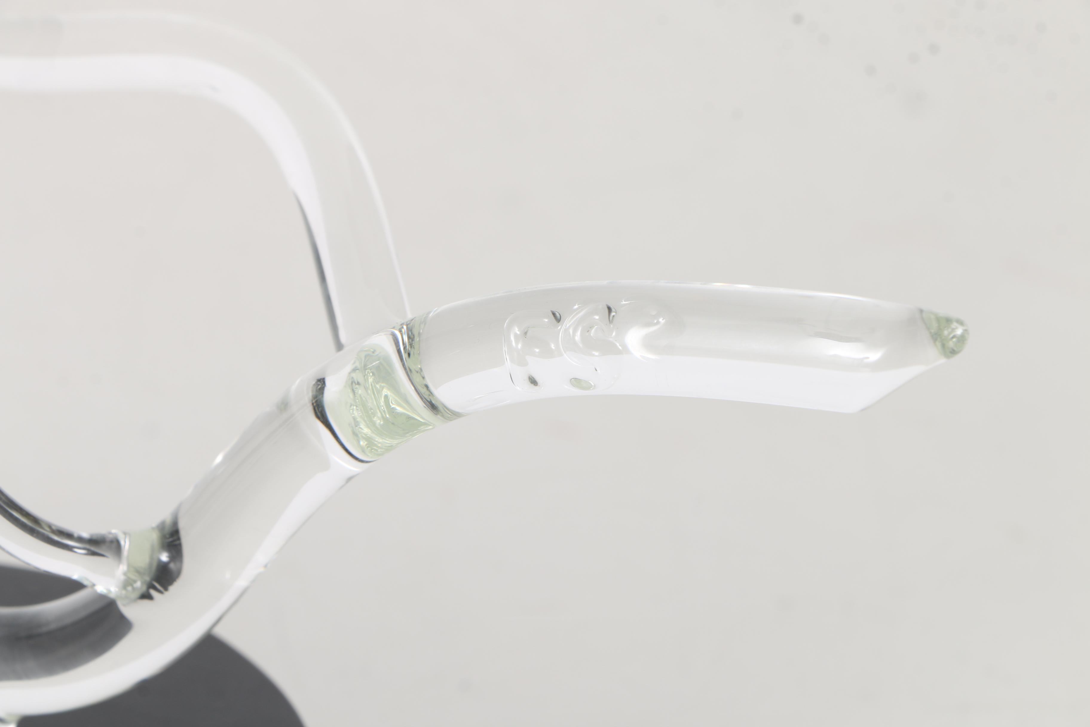 Frabel Studios Hans Godo Frabel Art Glass Sculpture of Flowers