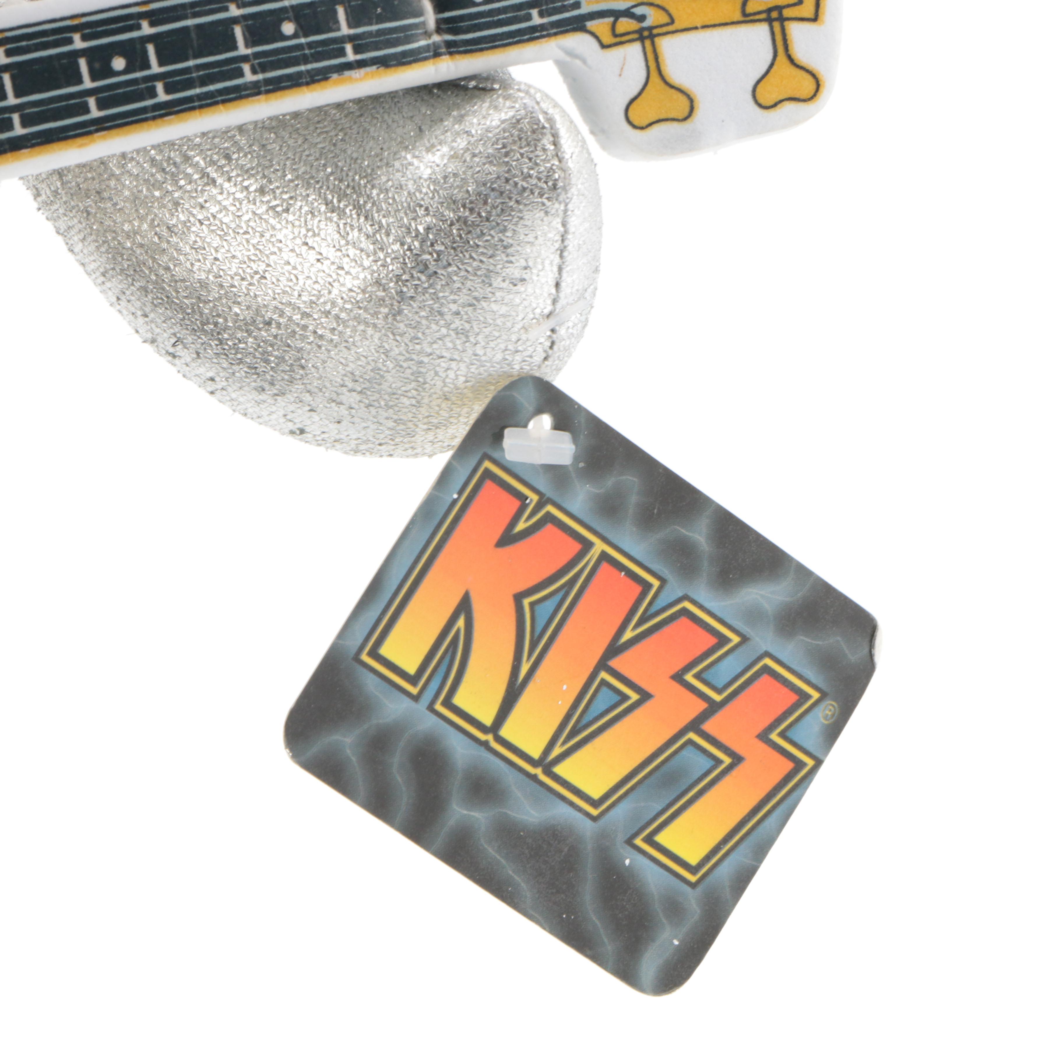 Plush Gene Simmons Kiss Doll and Rock n' Roll Themed Poker Chips