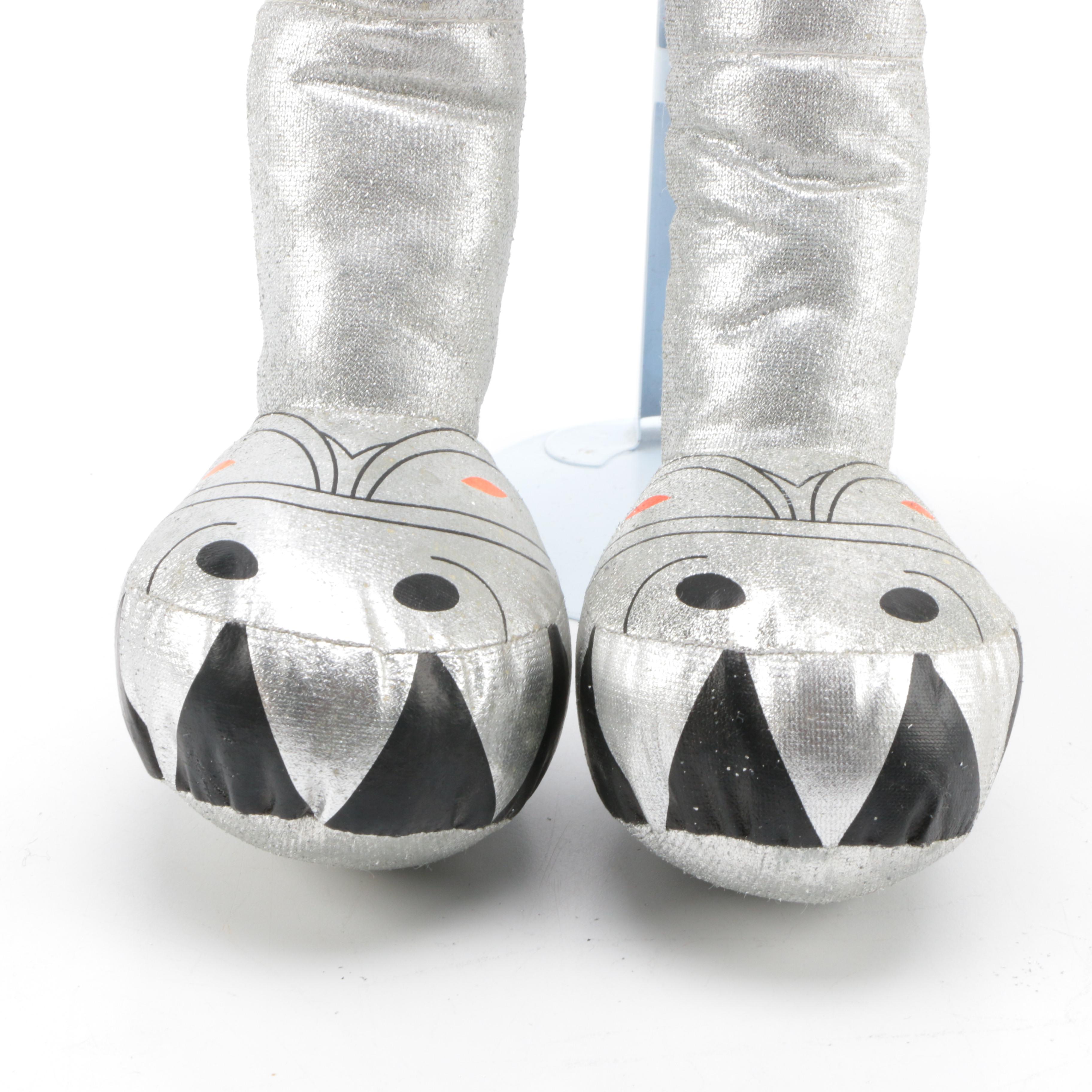 Plush Gene Simmons Kiss Doll and Rock n' Roll Themed Poker Chips