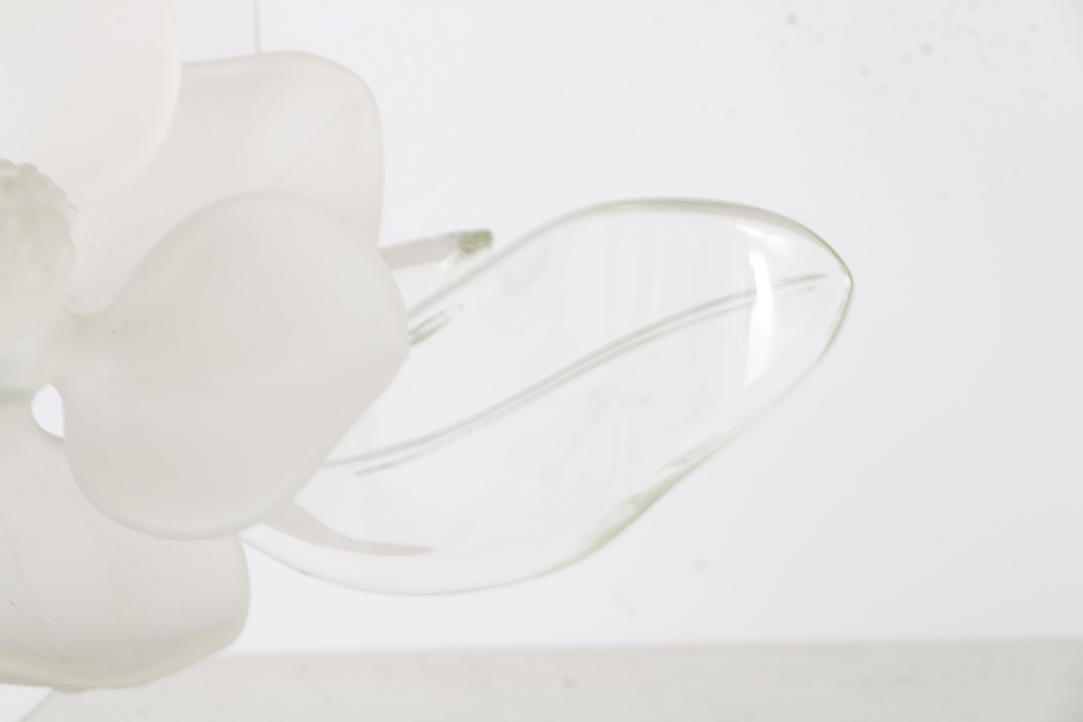 Frabel Studios Glass Sculpture of Flower