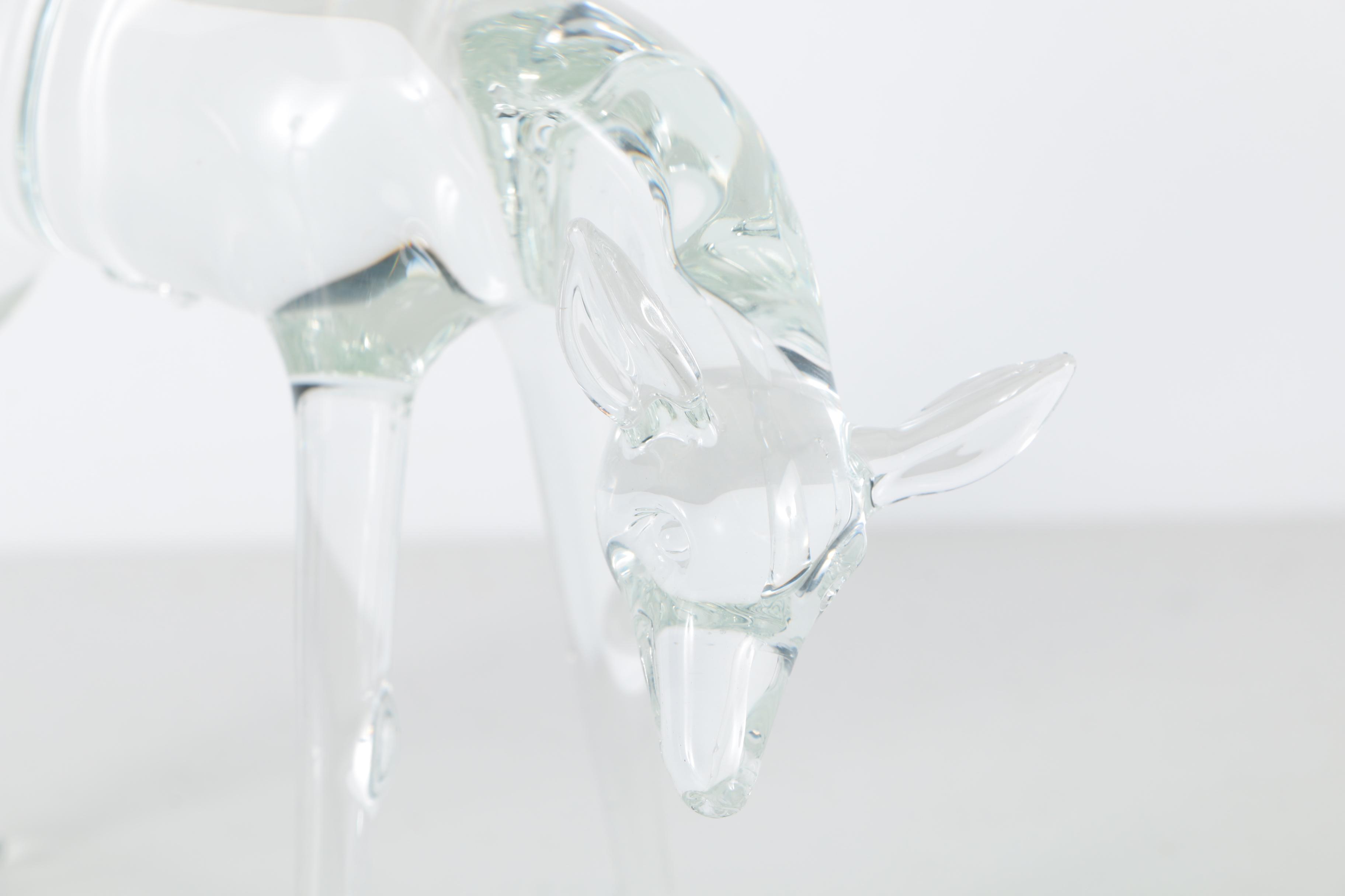 Frabel Studios Glass Deer Figurine
