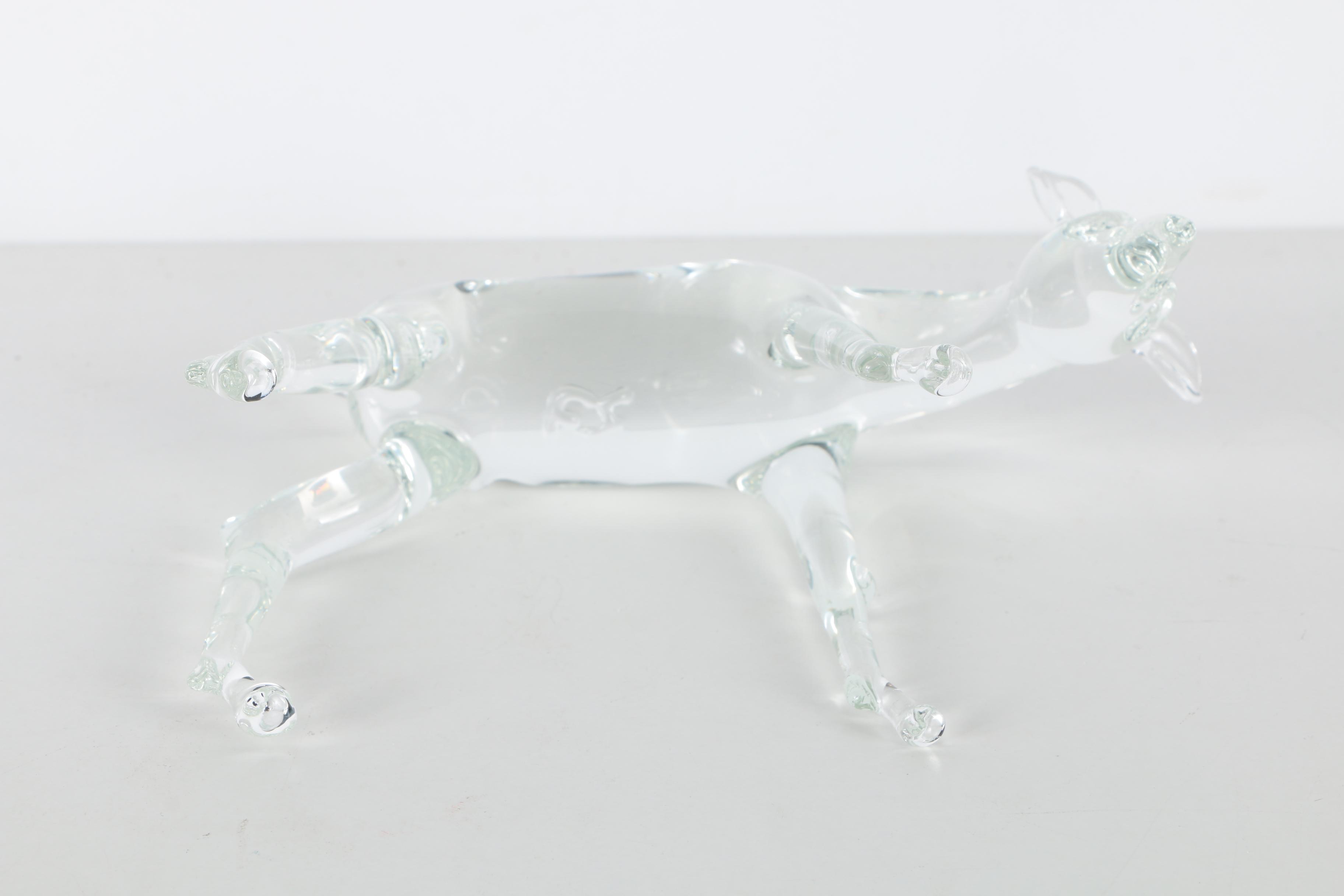 Frabel Studios Glass Deer Figurine