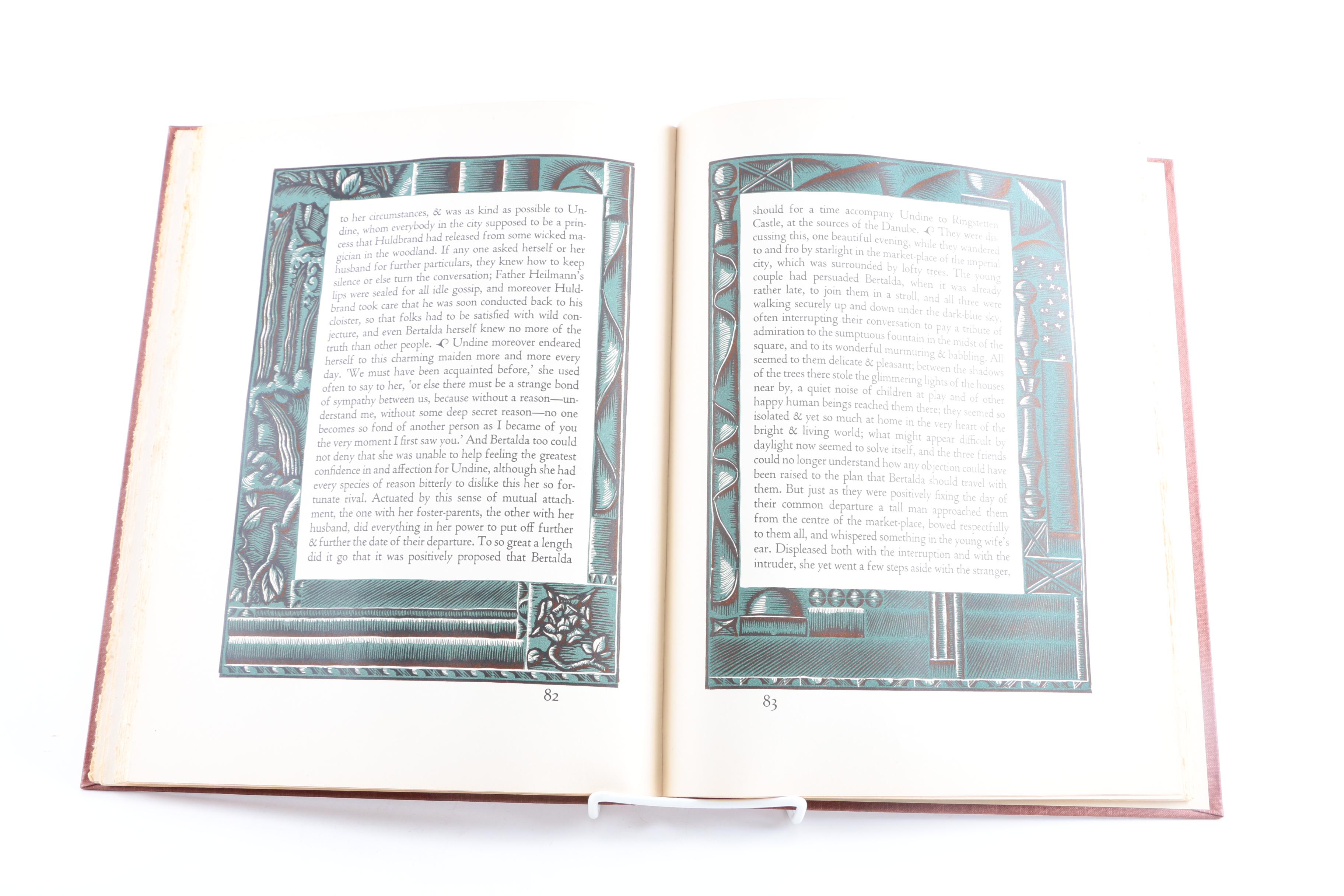 1930 Limited Edition "Undine: A Fairy-Tale Novella" Woodcut Illustrations