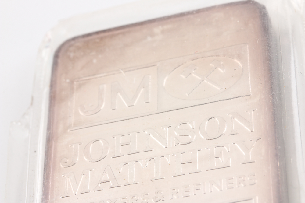 Ten Troy Ounce Johnson Matthey Silver Bar