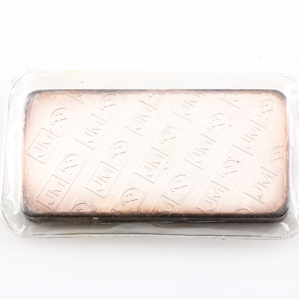 Ten Troy Ounce Johnson Matthey Silver Bar