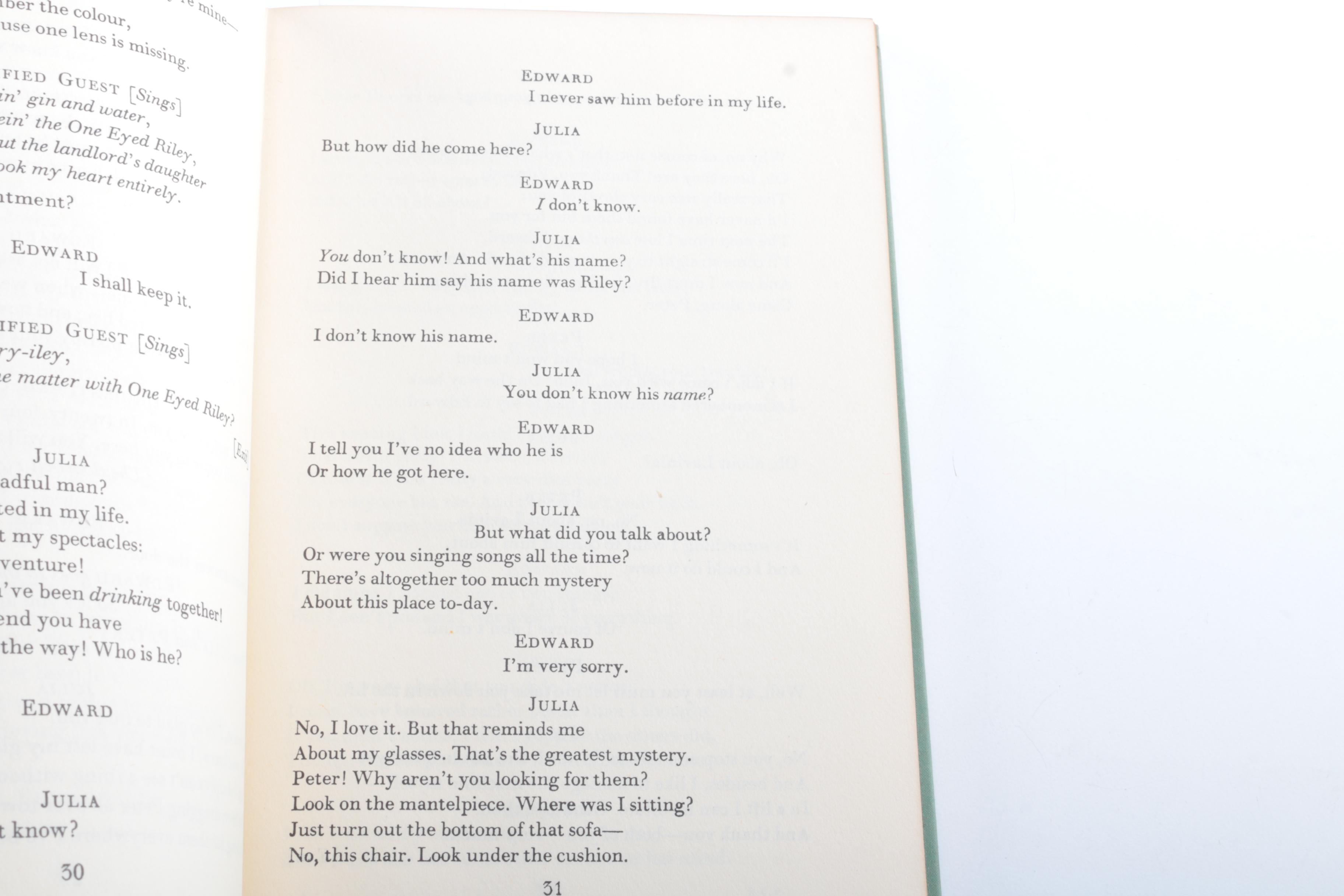 1950 First Edition "The Cocktail Party" by T. S. Eliot