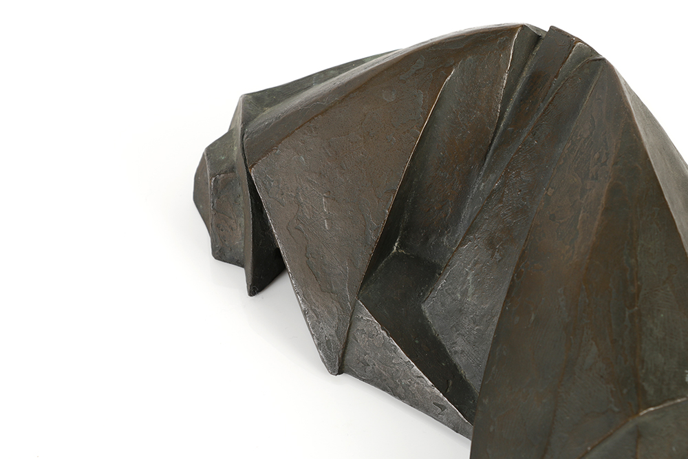 Amy Davidson Copper Sculpture of an Abstract Figure