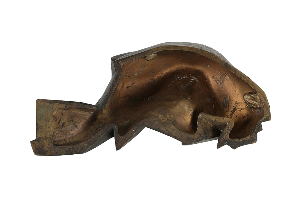 Amy Davidson Copper Sculpture of an Abstract Figure