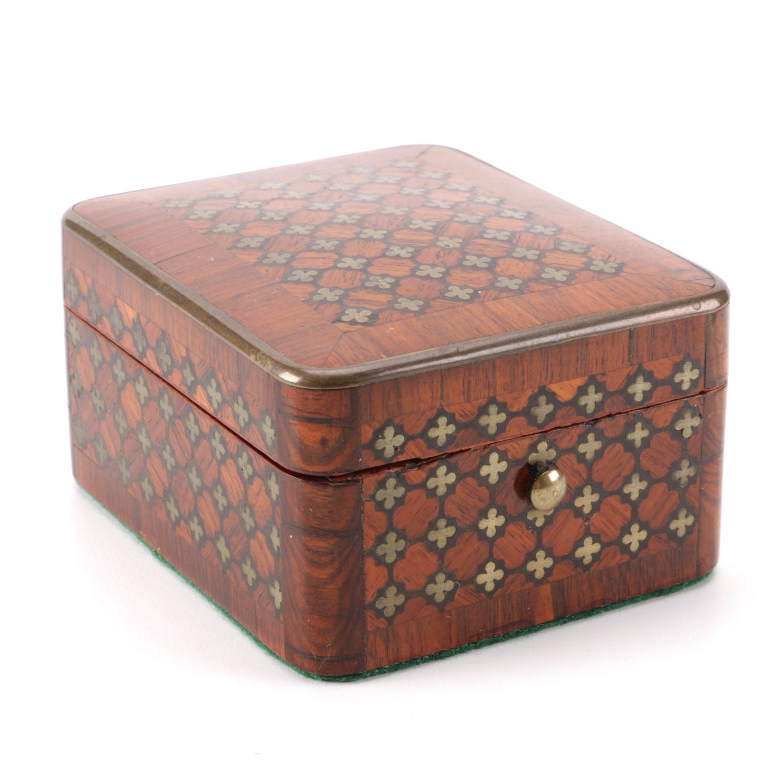 French Marquetry Jewelry Box