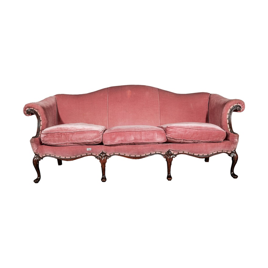 Vintage Queen Anne Style Sofa