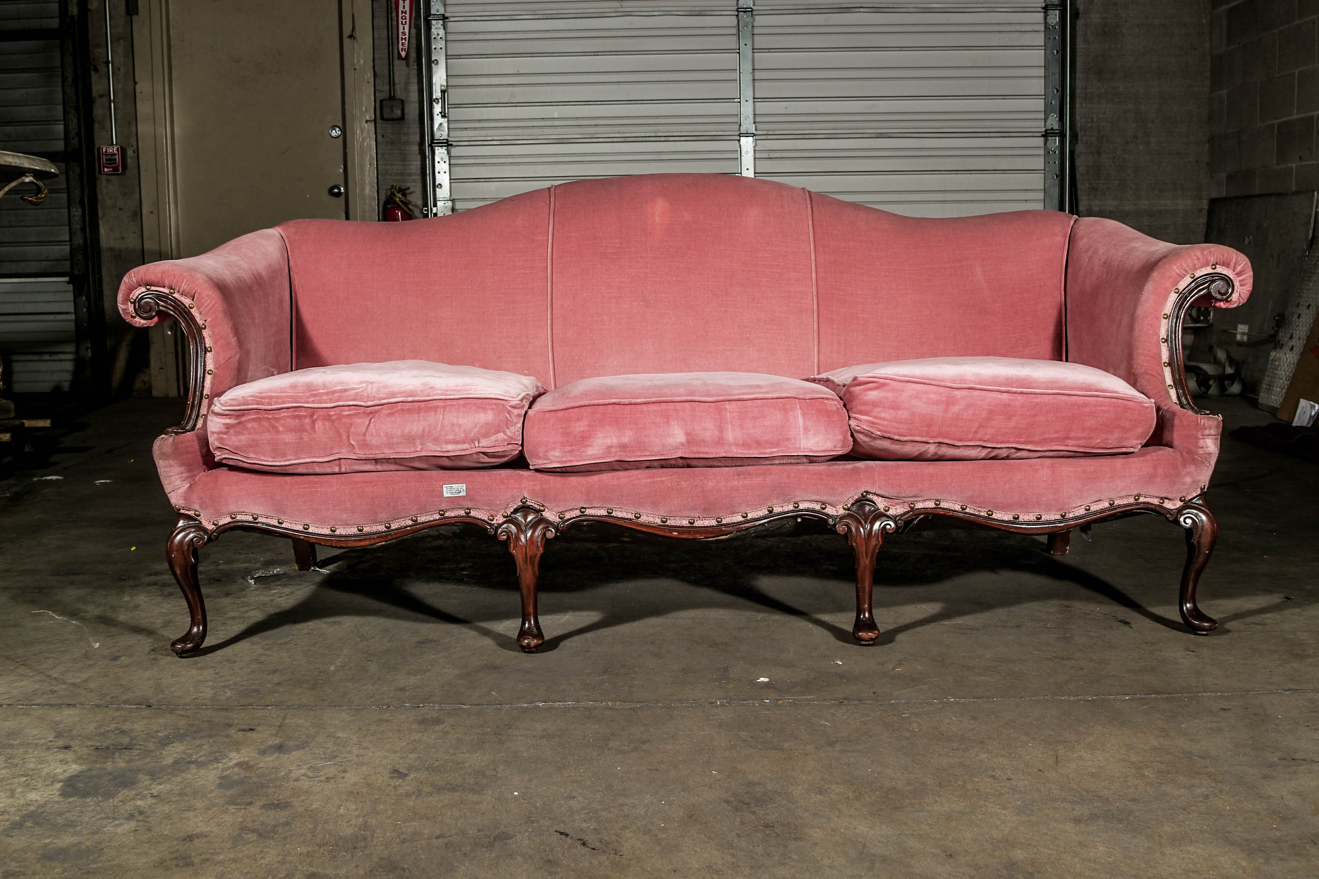 Vintage Queen Anne Style Sofa