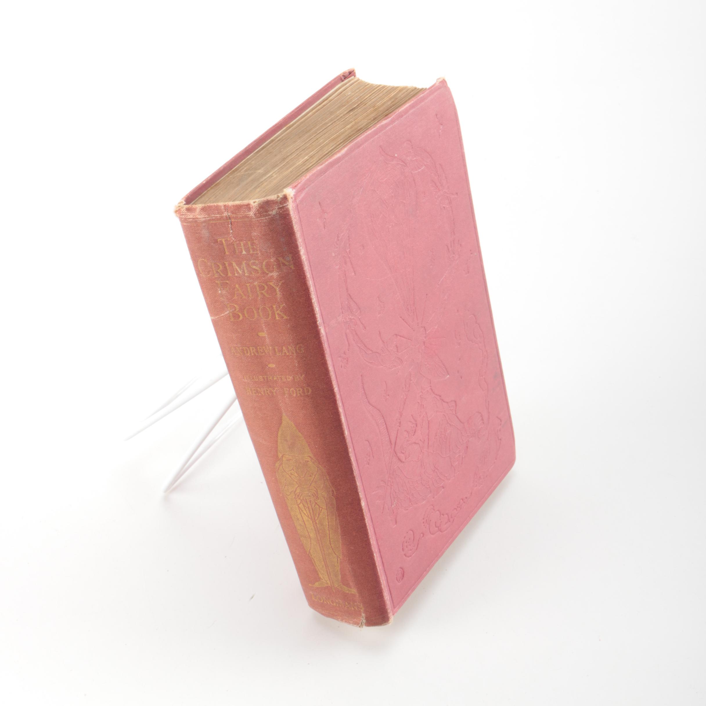1930 First Edition "The Crimson Fairy Book" by Andrew Lang