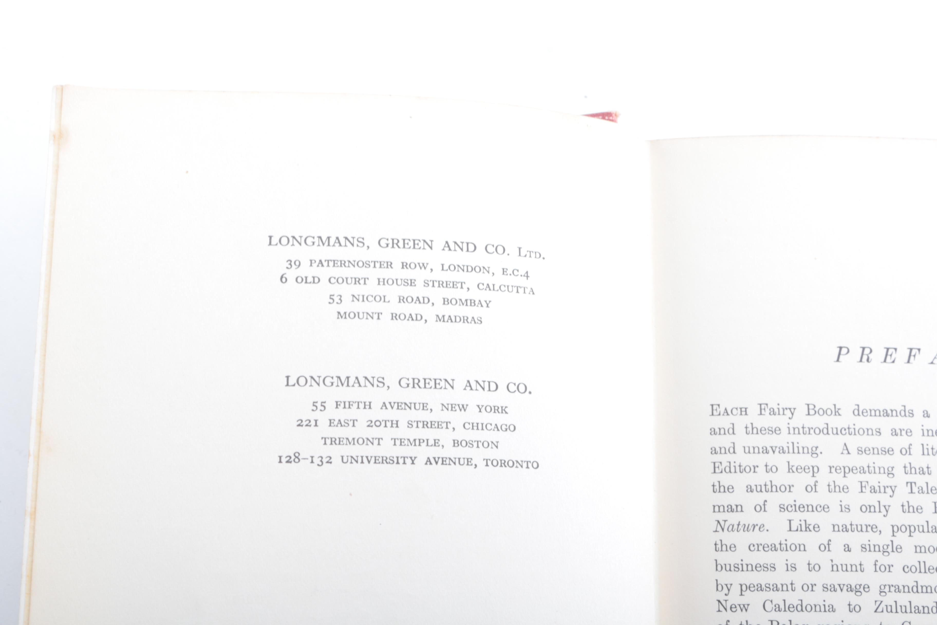 1930 First Edition "The Crimson Fairy Book" by Andrew Lang