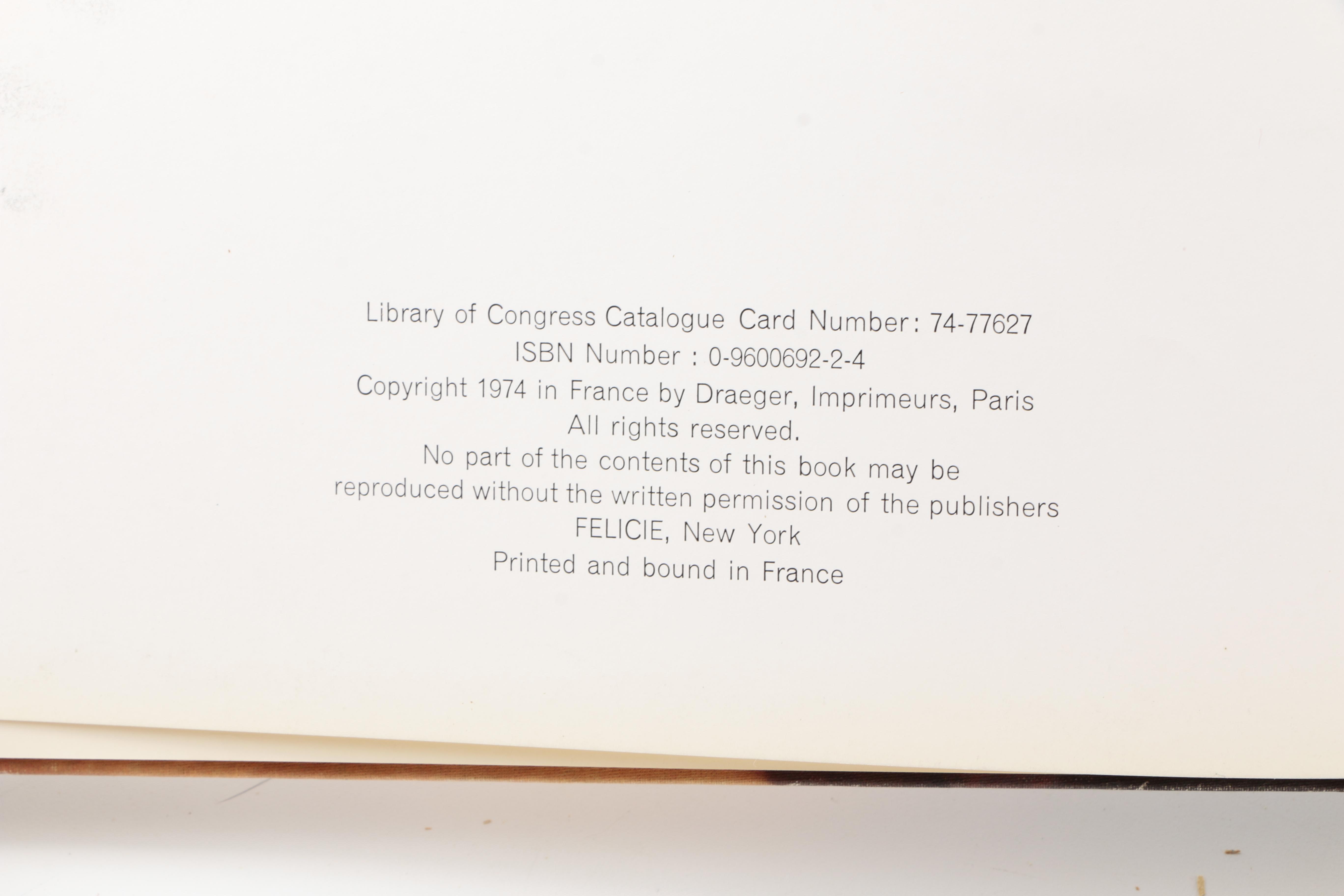 1974 Edition of "Picasso" by Pierre Descargues