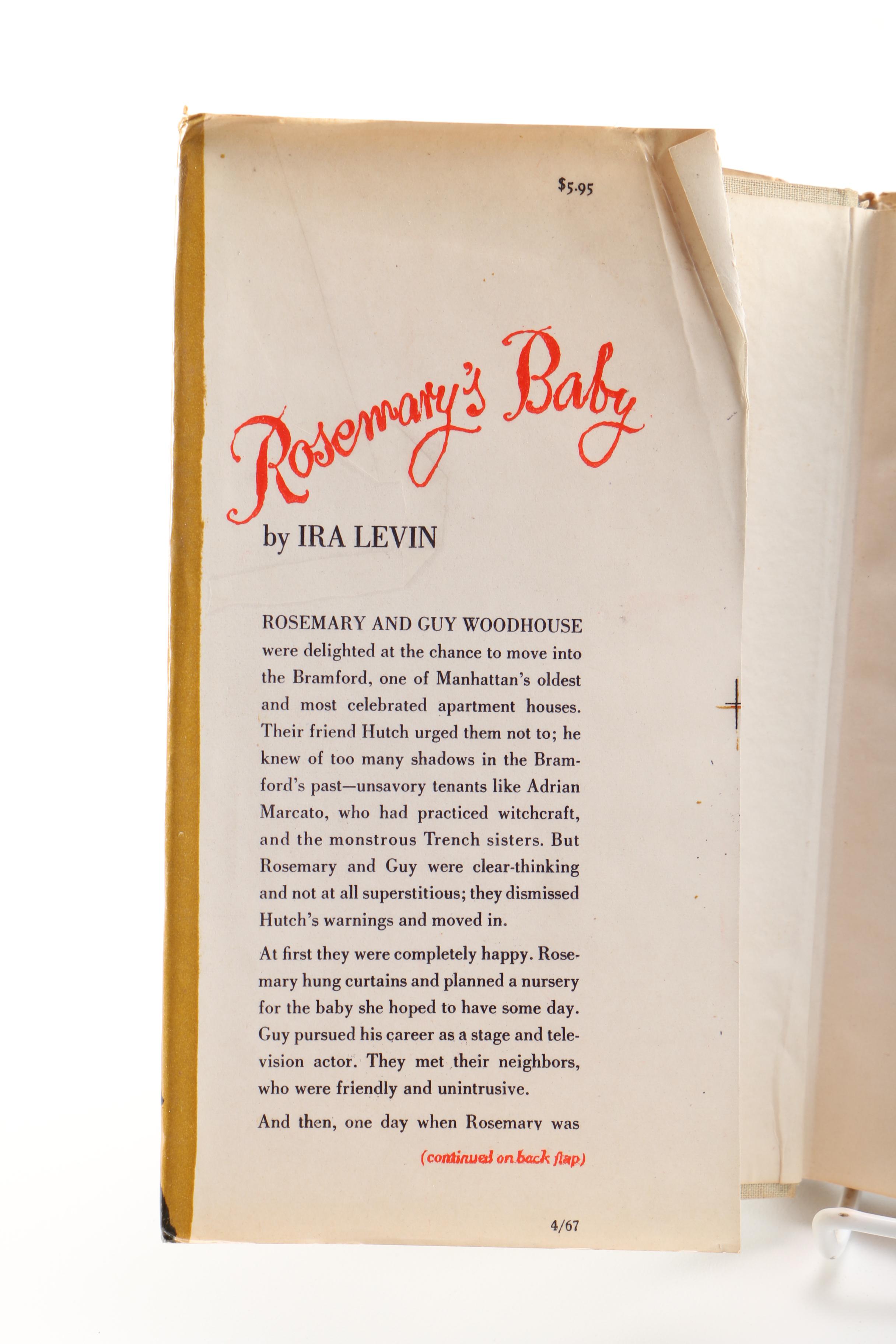 1967 First Edition "Rosemary's Baby" by Ira Levin
