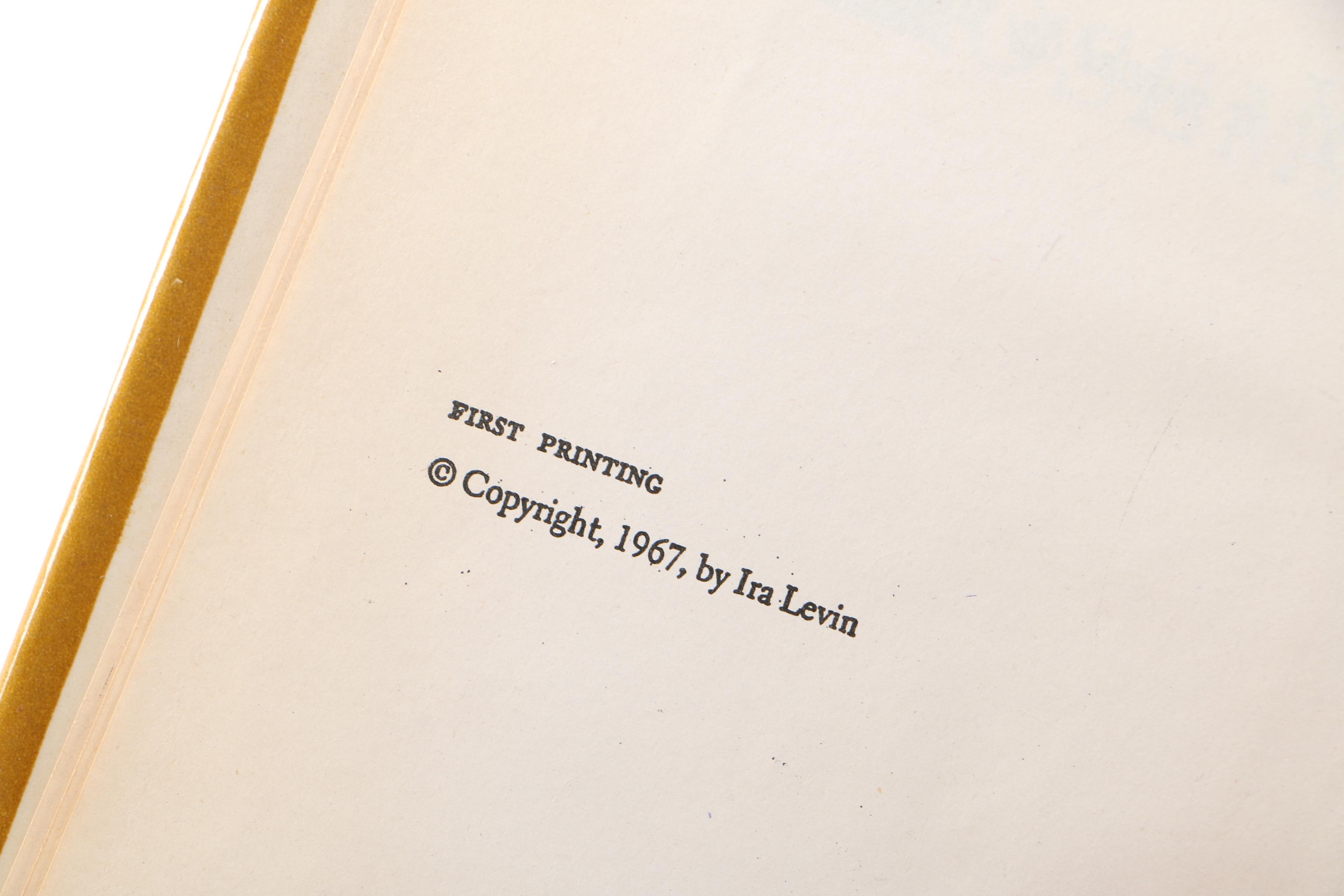 1967 First Edition "Rosemary's Baby" by Ira Levin