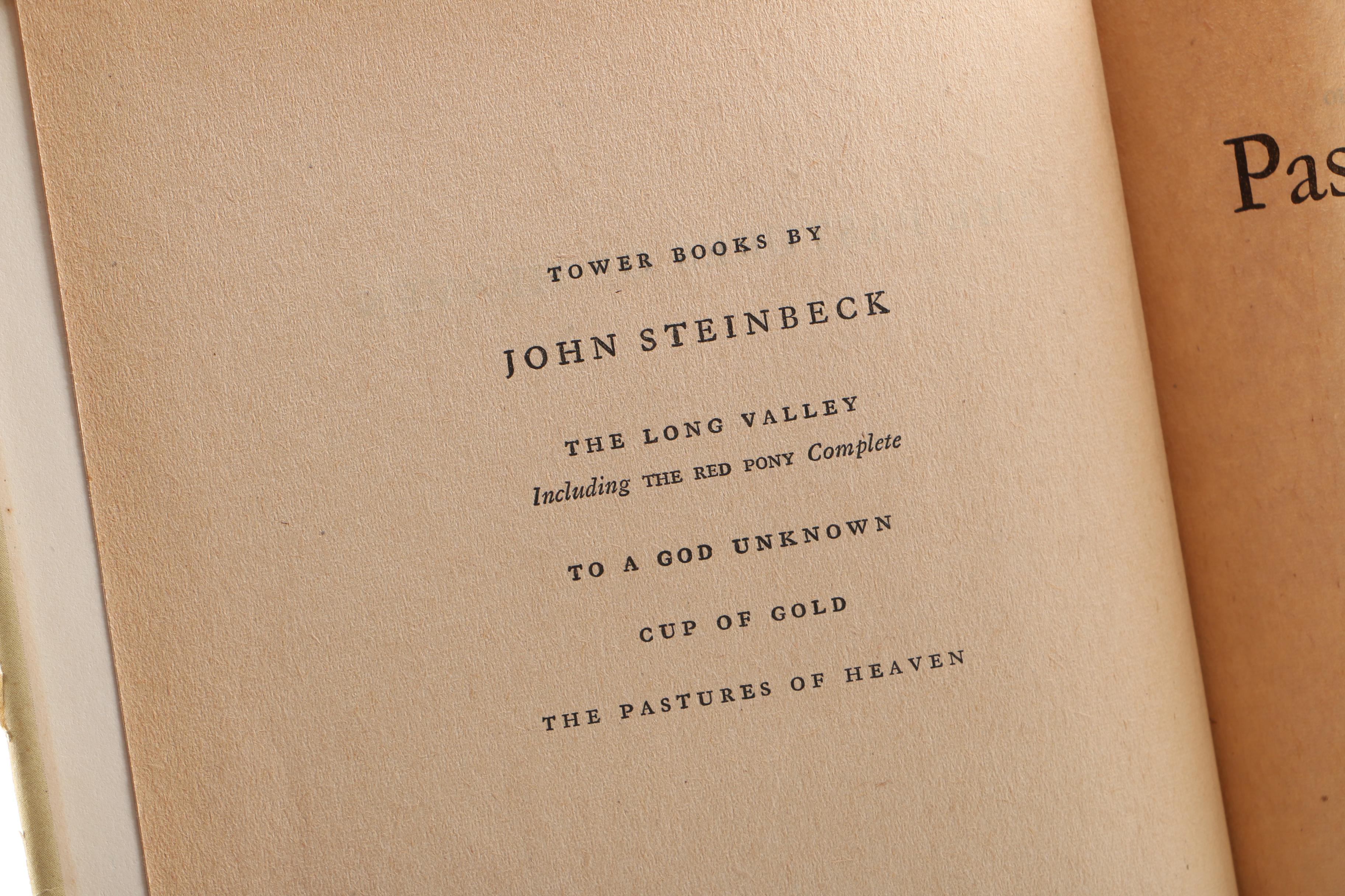 1946 "The Pastures of Heaven" by John Steinbeck