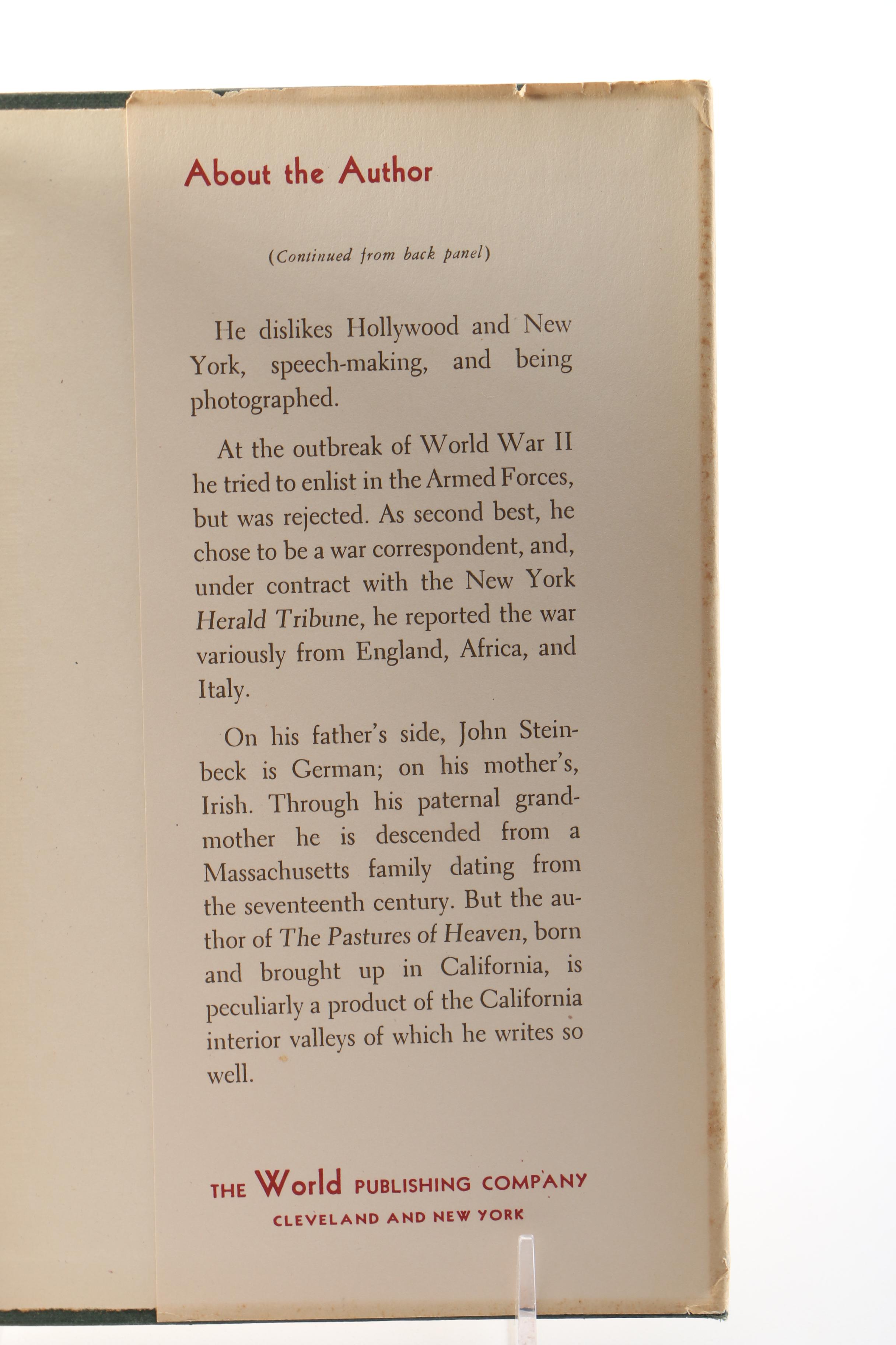 1946 "The Pastures of Heaven" by John Steinbeck