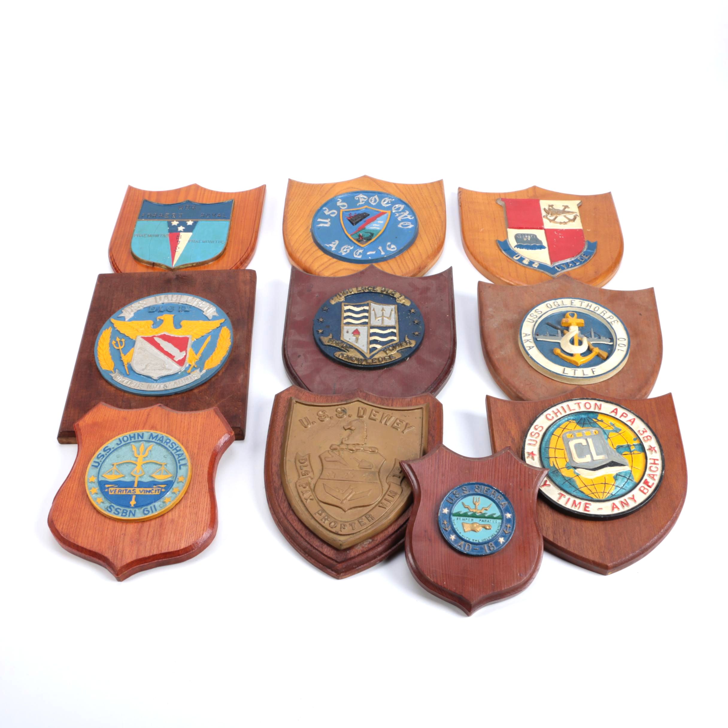 U.S. Navy Ship Plaques