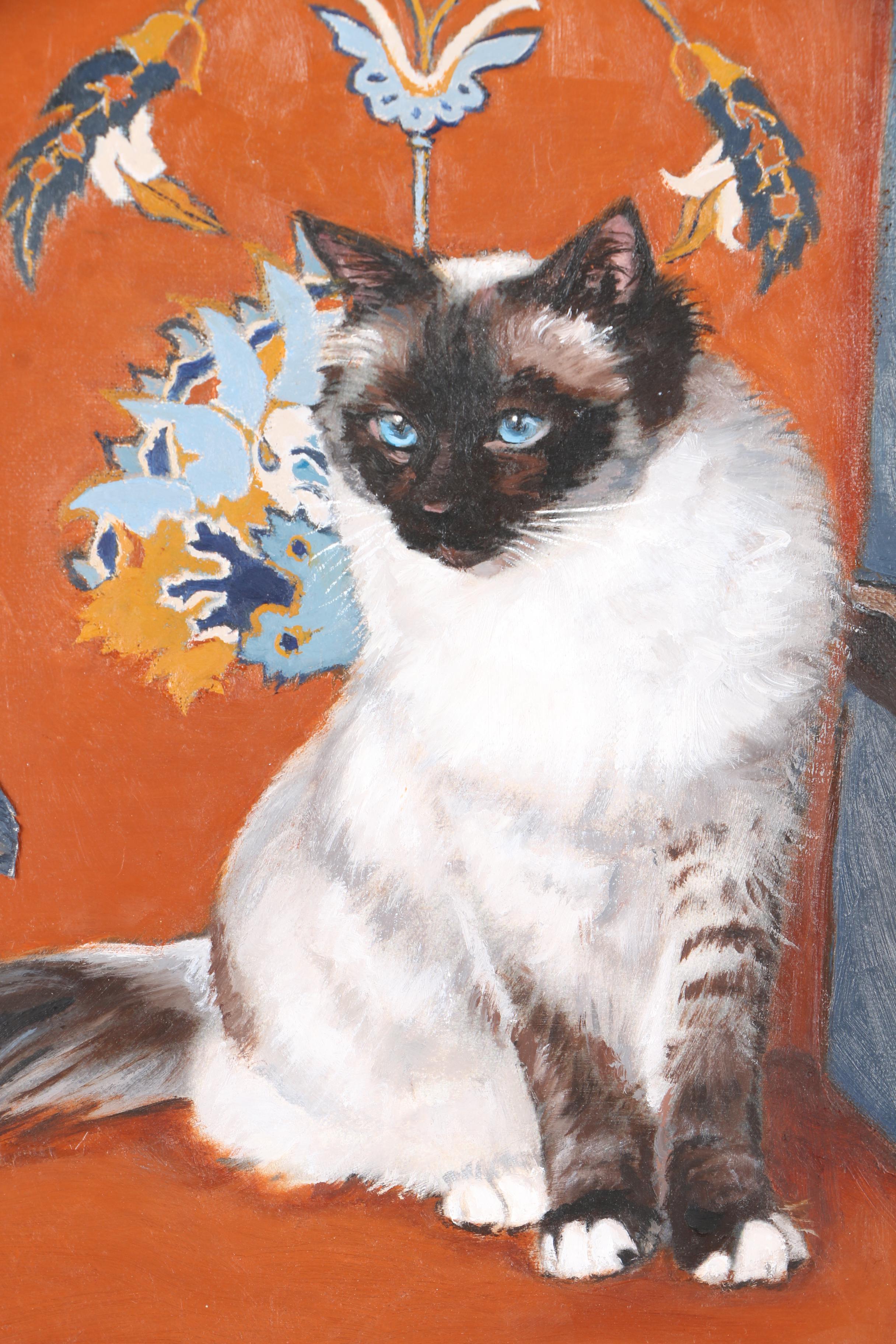 Patricia Hansen Oil Paintings on Mounted Paper "Verity" and "Cabot Magnificat", With Source Photo Contact Sheets