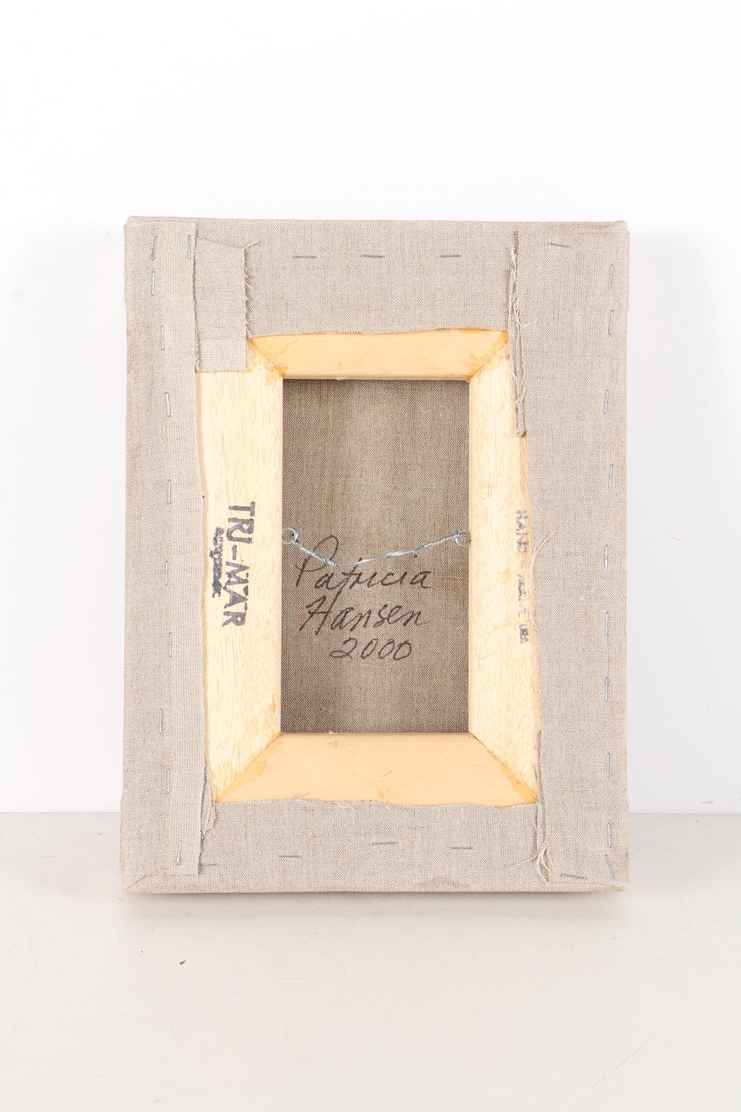 Patricia Hansen Oil Paintings on Mounted Paper "Verity" and "Cabot Magnificat", With Source Photo Contact Sheets