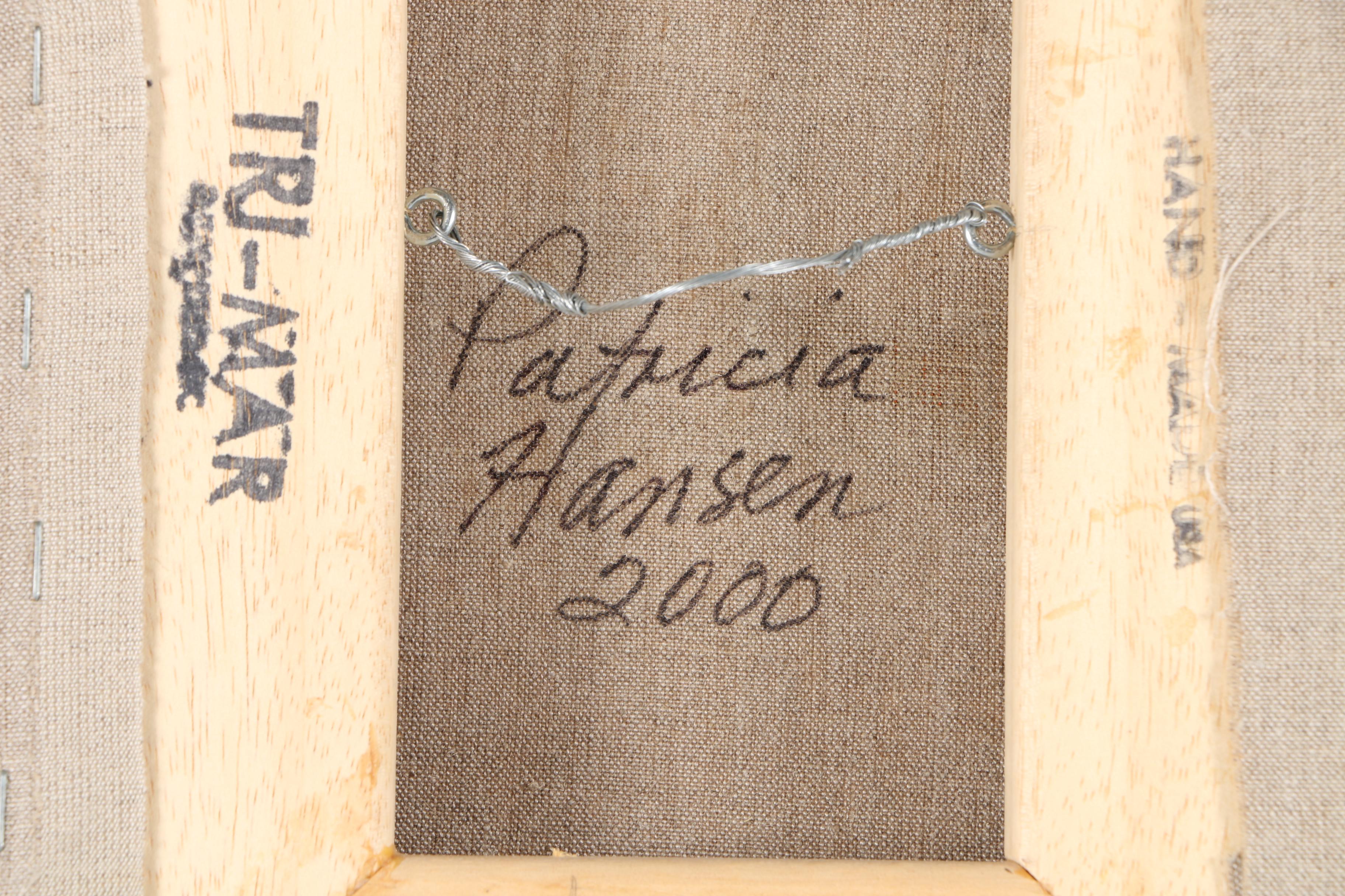 Patricia Hansen Oil Paintings on Mounted Paper "Verity" and "Cabot Magnificat", With Source Photo Contact Sheets