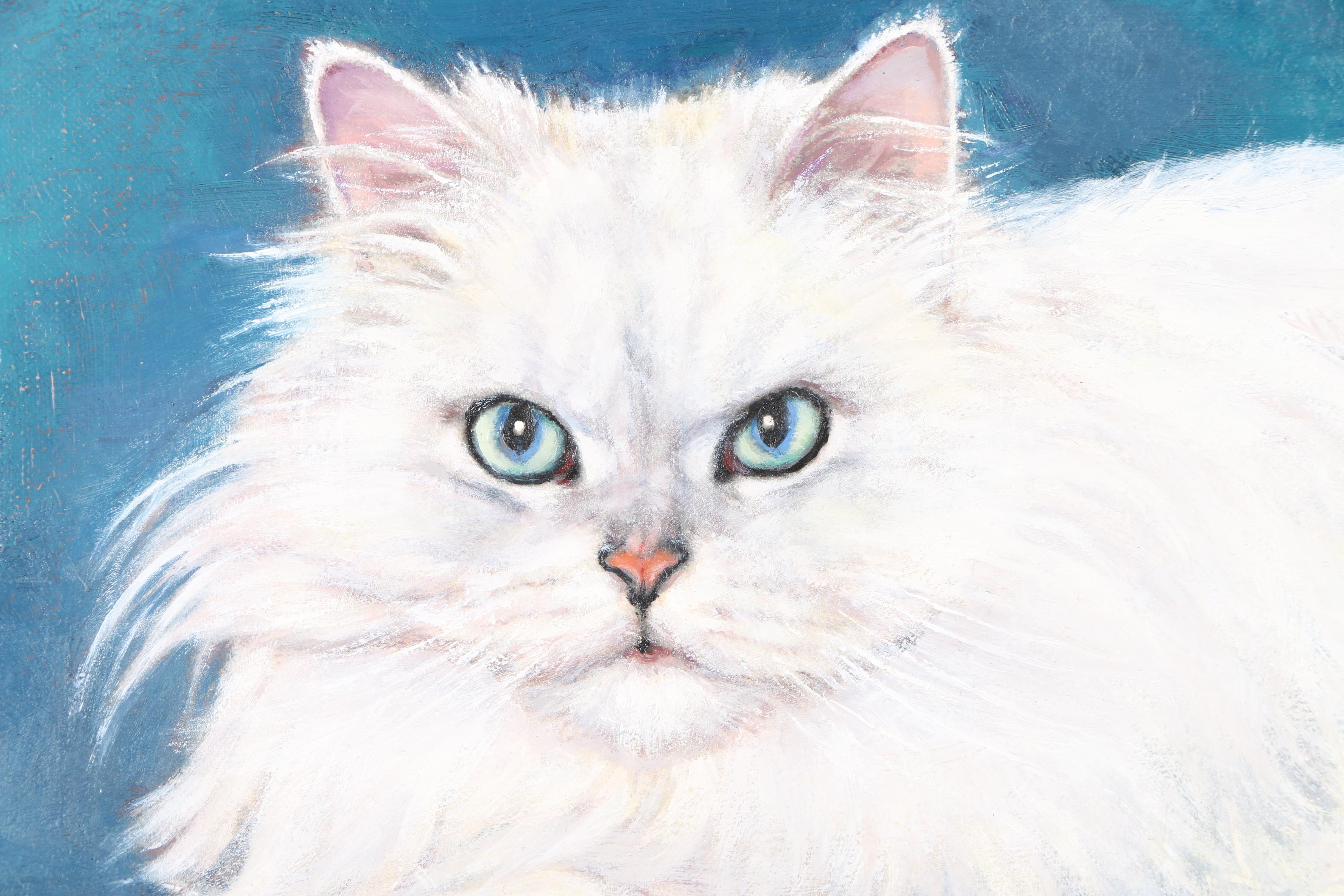 Patricia Hansen Oil Paintings on Mounted Paper "Verity" and "Cabot Magnificat", With Source Photo Contact Sheets