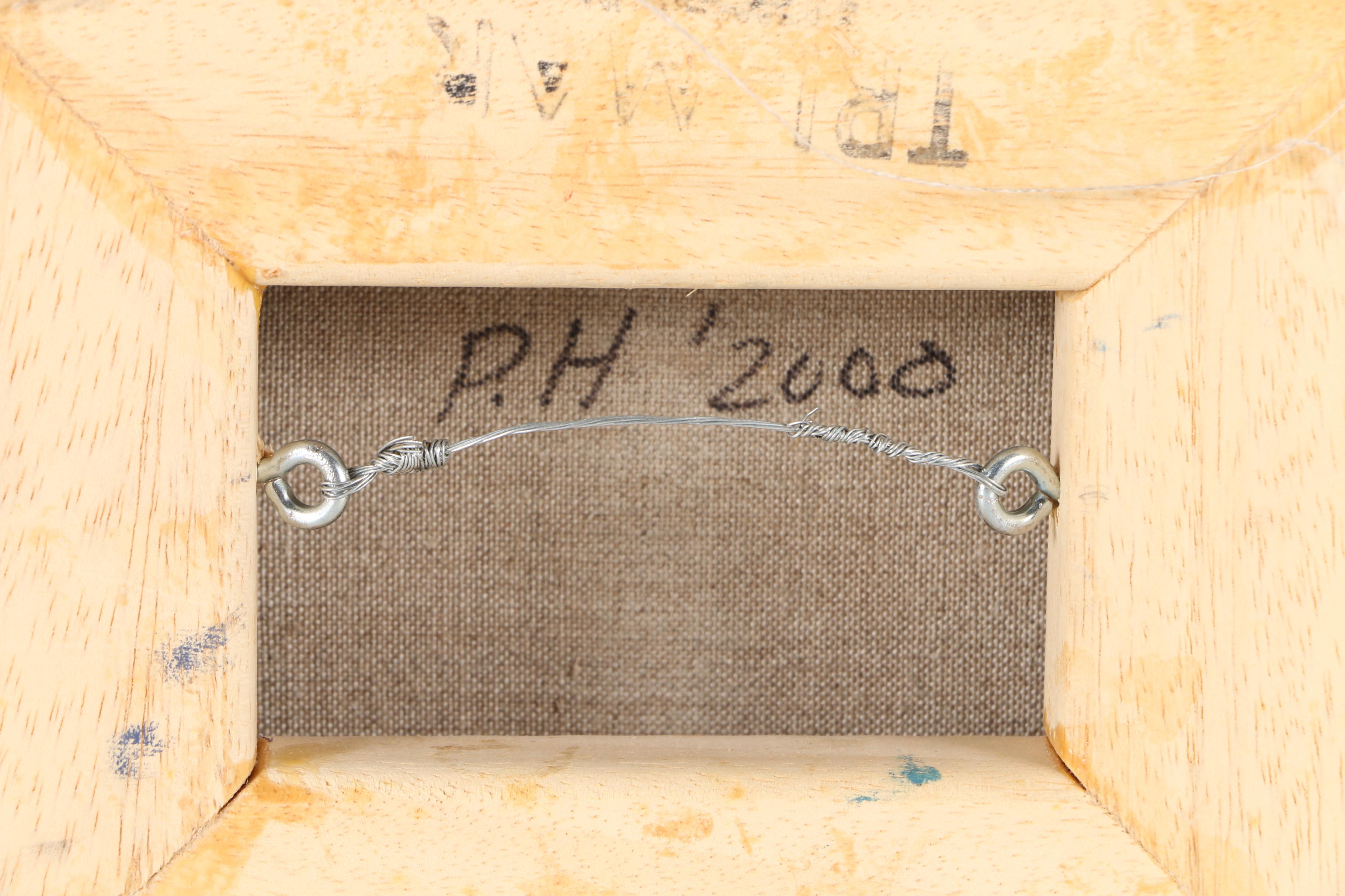 Patricia Hansen Oil Paintings on Mounted Paper "Verity" and "Cabot Magnificat", With Source Photo Contact Sheets