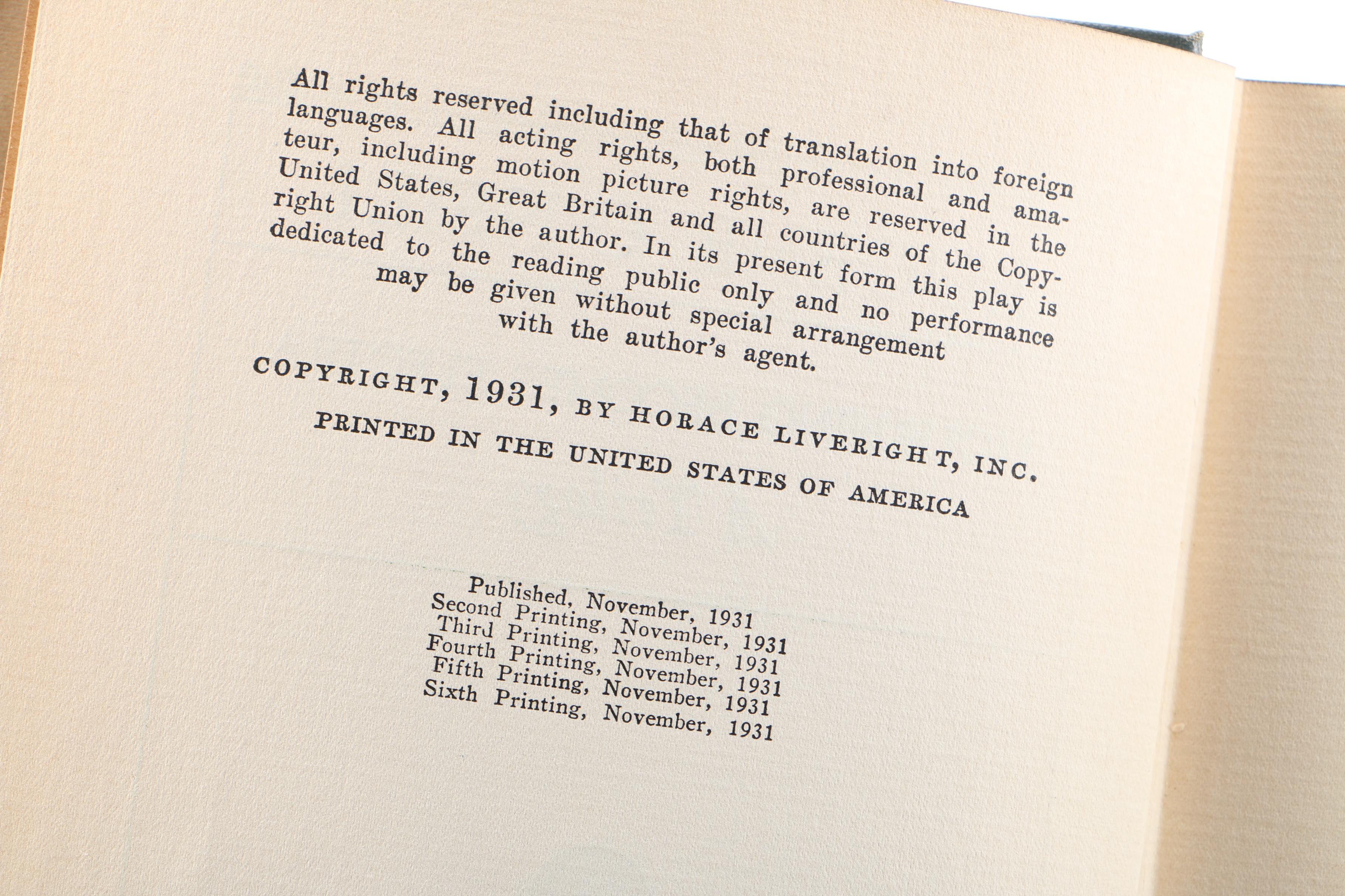 1931 "Mourning Becomes Electra" by Eugene O'Neill