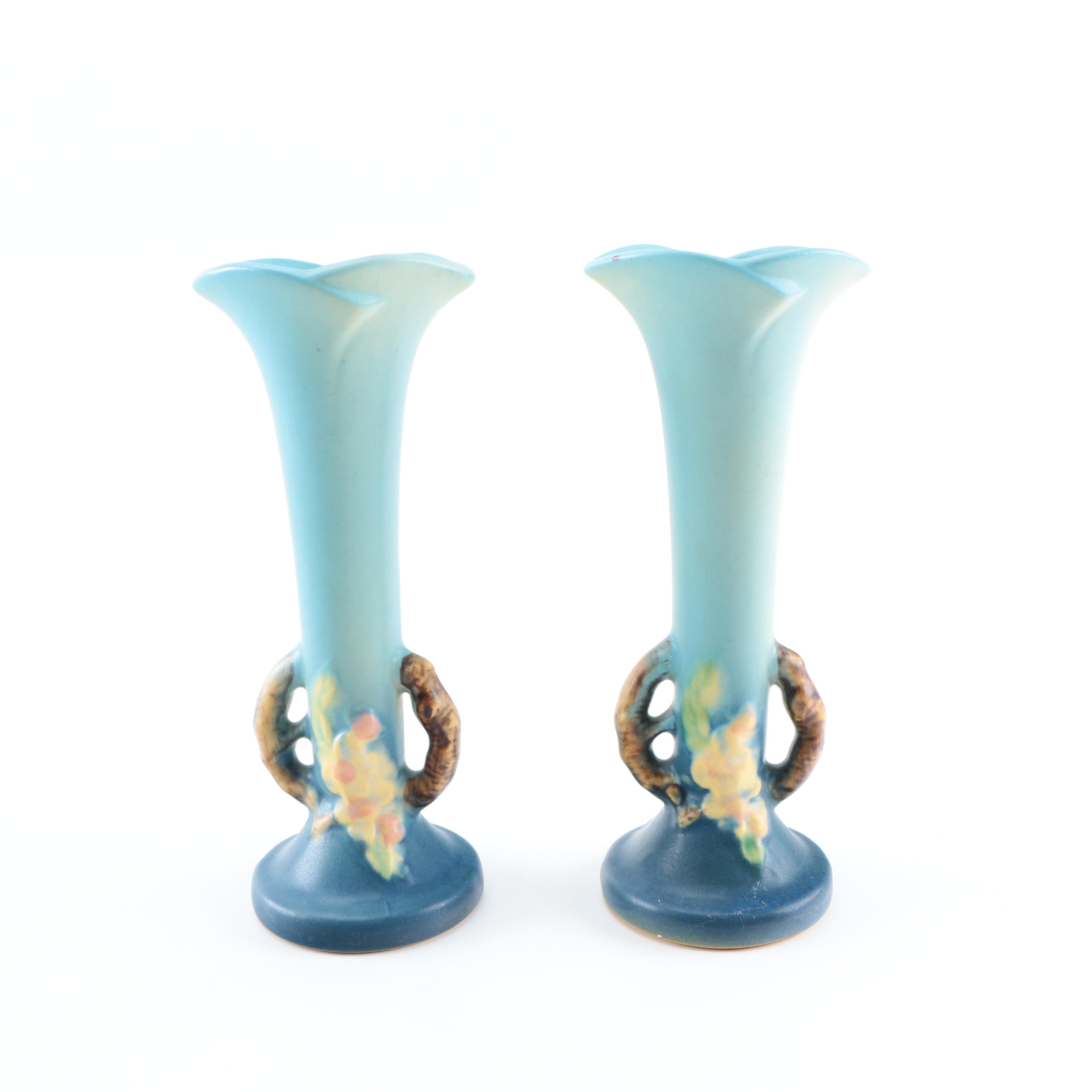 Roseville Art Pottery "Apple Blossom" Vase Circa 1949