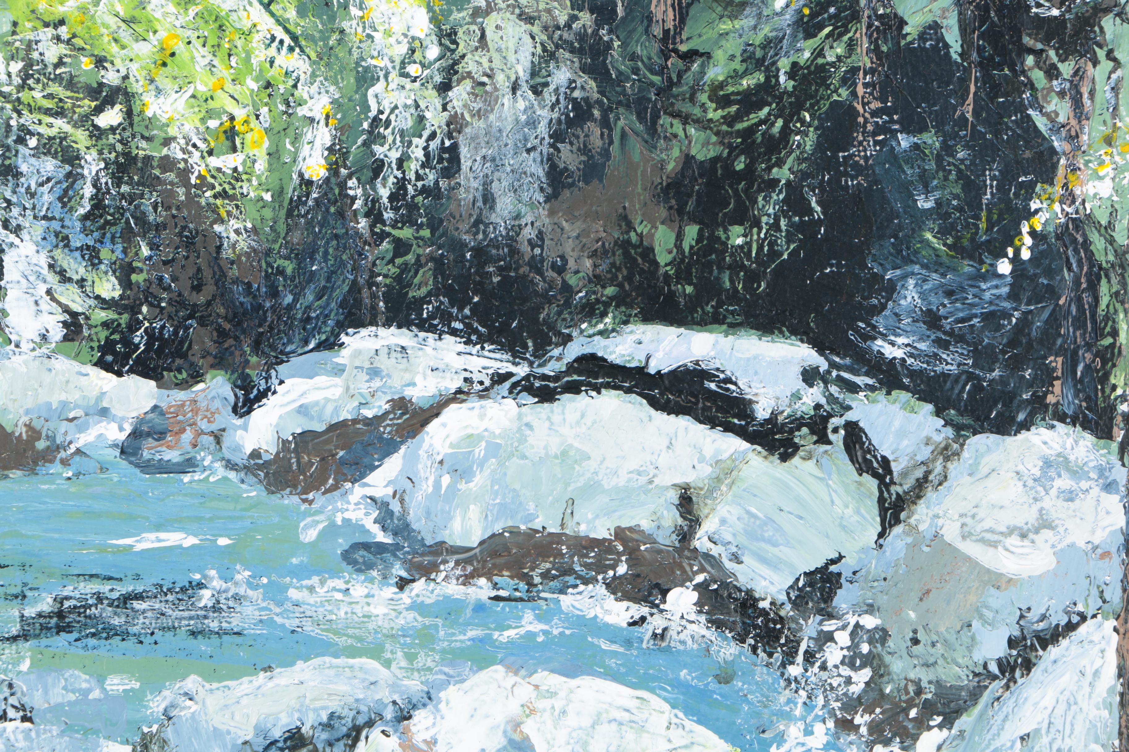 Evelyn Baerman Oil Painting of a Forest Landscape