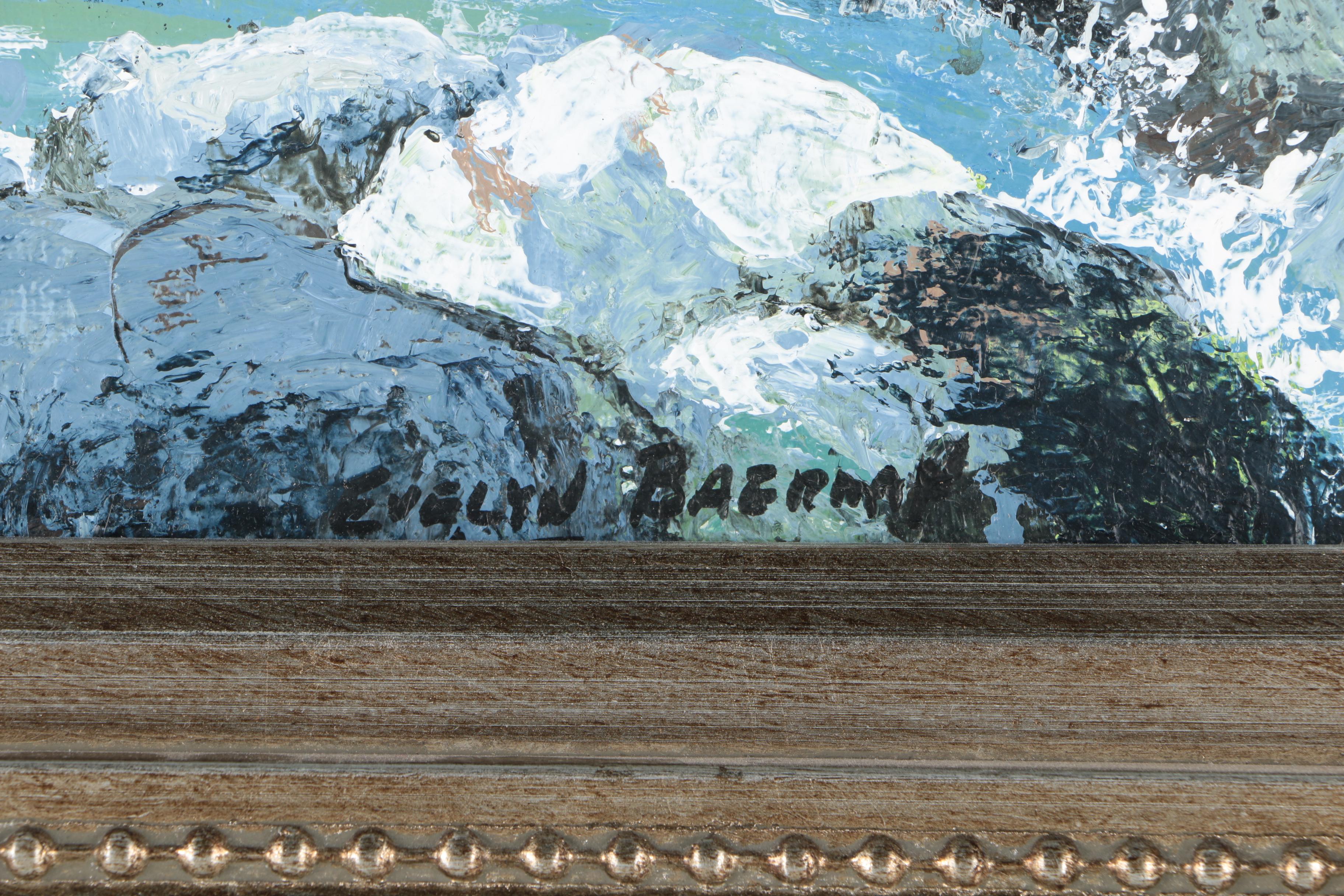 Evelyn Baerman Oil Painting of a Forest Landscape