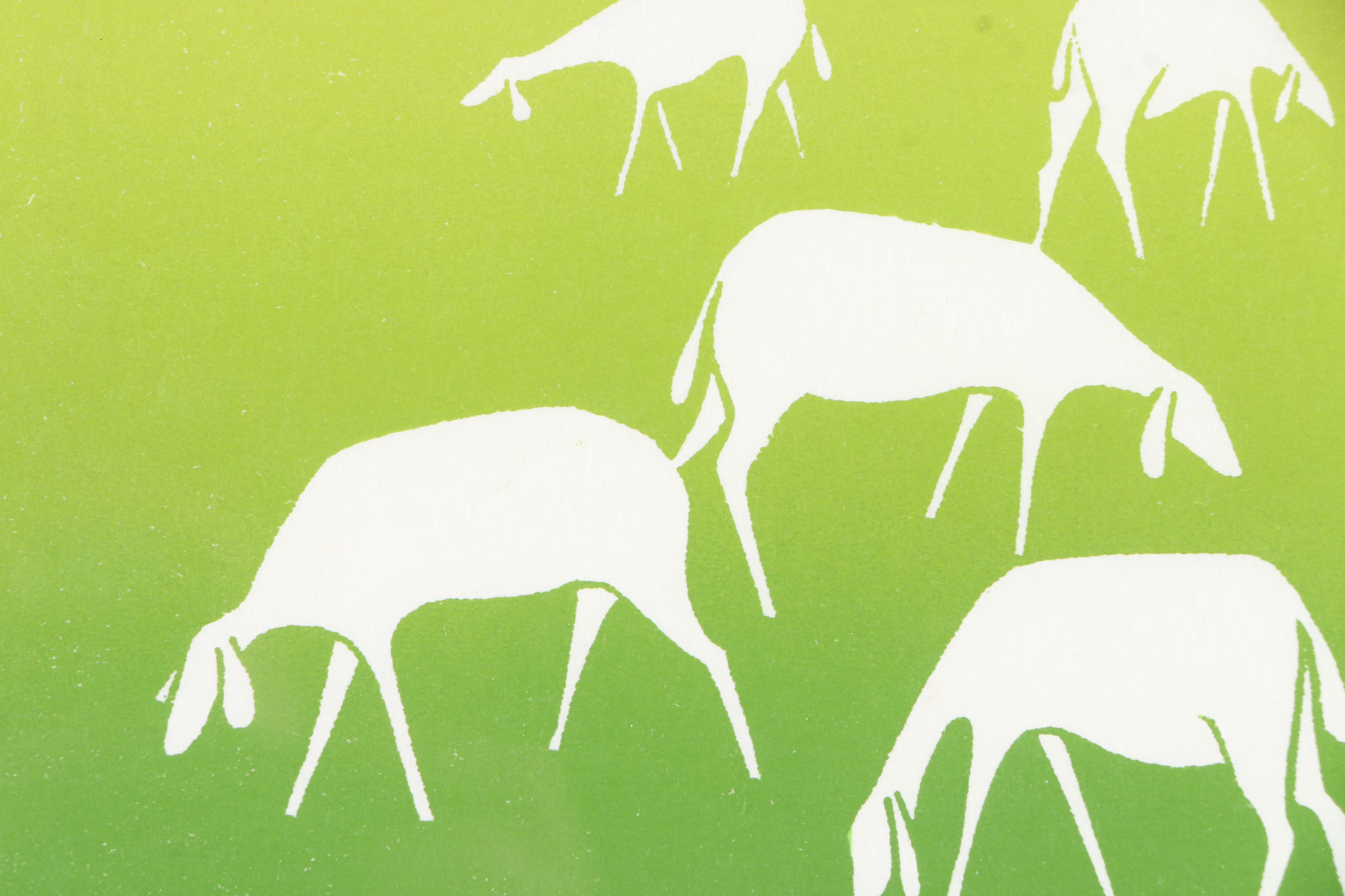 Sabra Field Serigraphs "Lakescape III" and "Shorn"